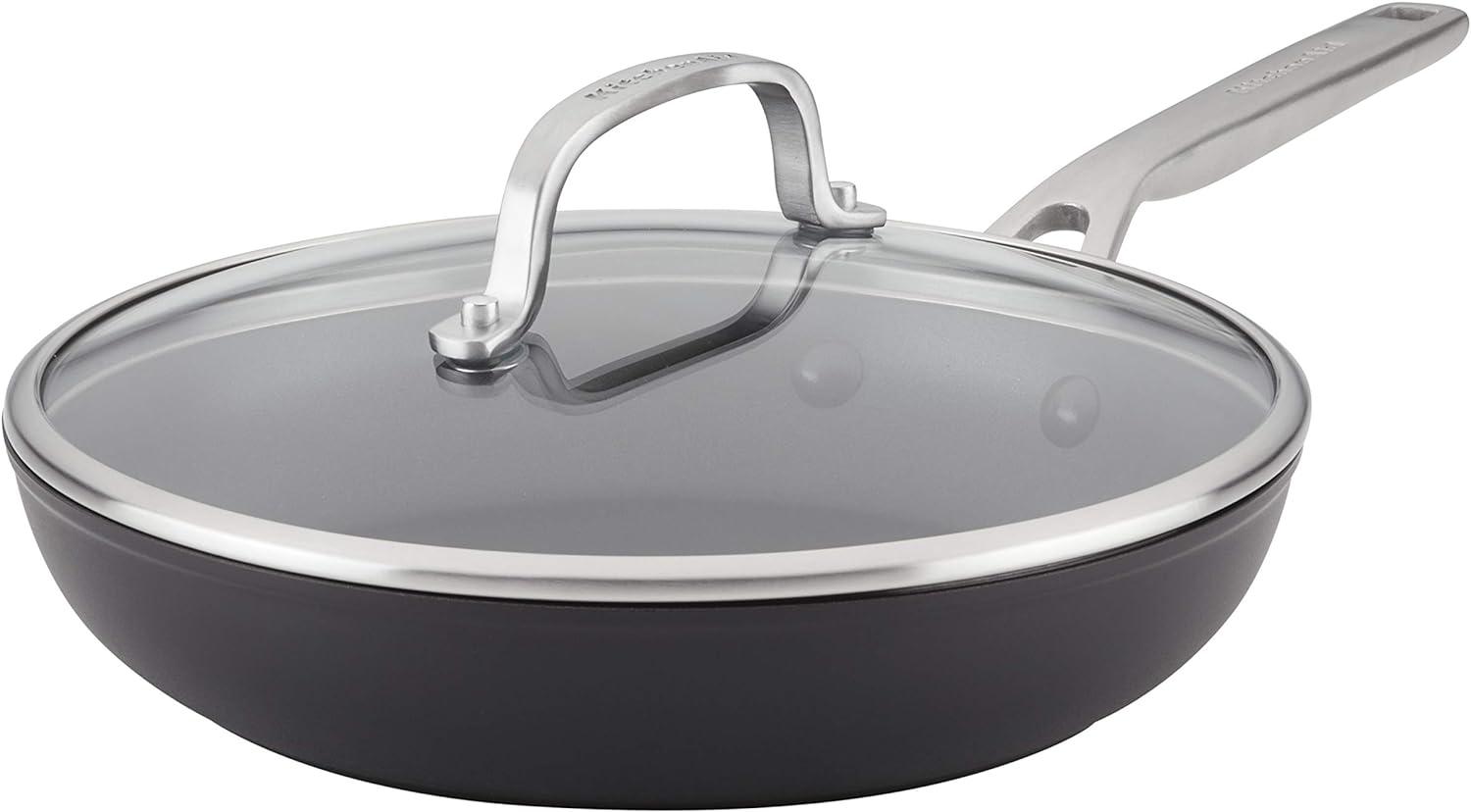 KitchenAid Hard Anodized Induction Nonstick Frying Pan / Skillet with Lid