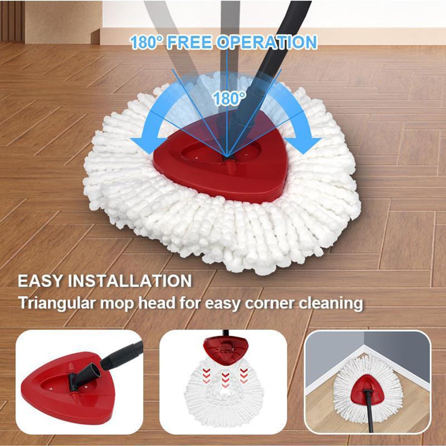 3 Pack Spin Mop Refill - Replacement Head Compatible with O cedar, Microfiber Spin Mop Refills,clean the floor. Easy Floor Cleaning Mop Head Replacement - Bonison