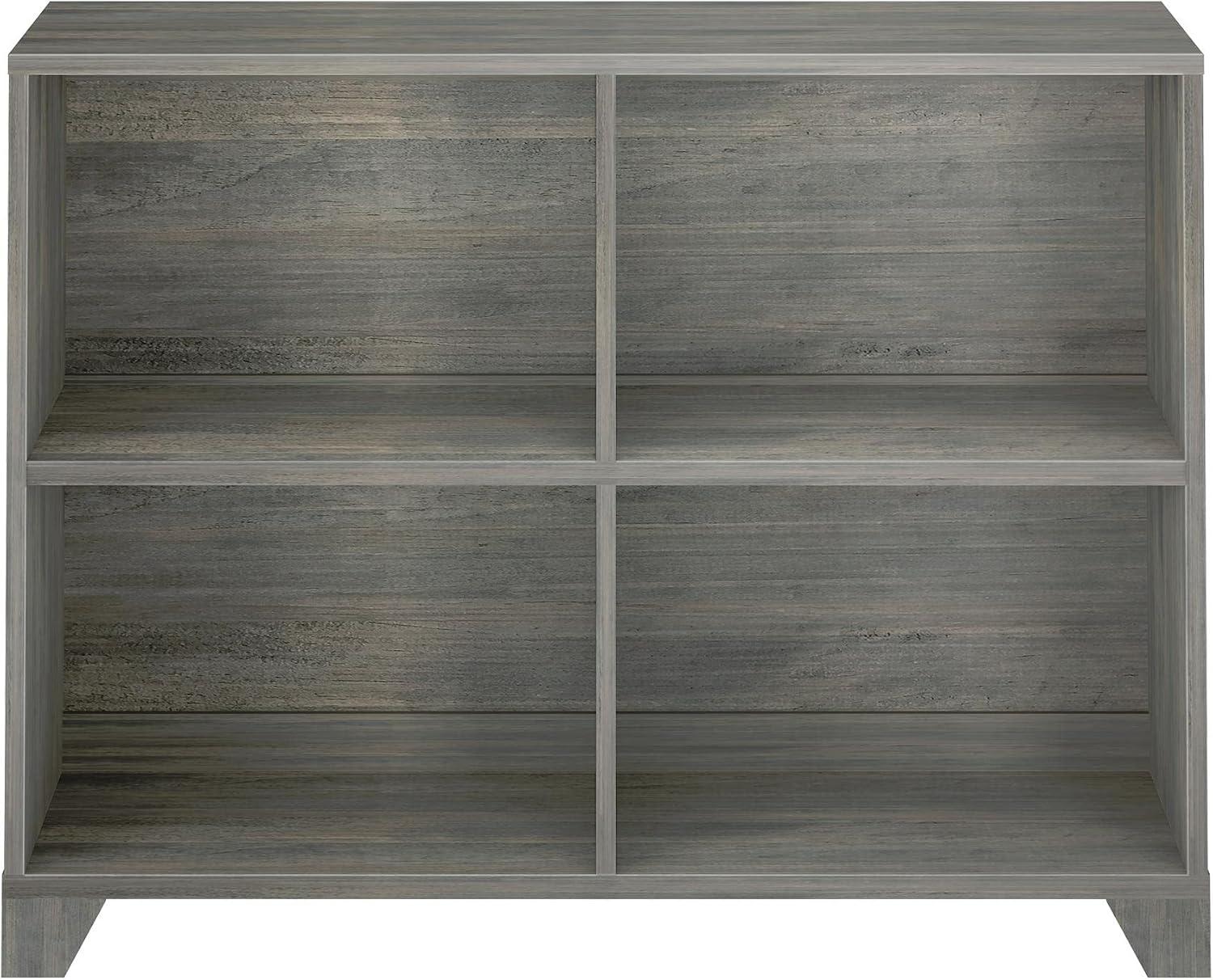 Max & Lily Bookshelf, 4 Shelves Bookcase, Solid Wood Bookshelves for Bedroom