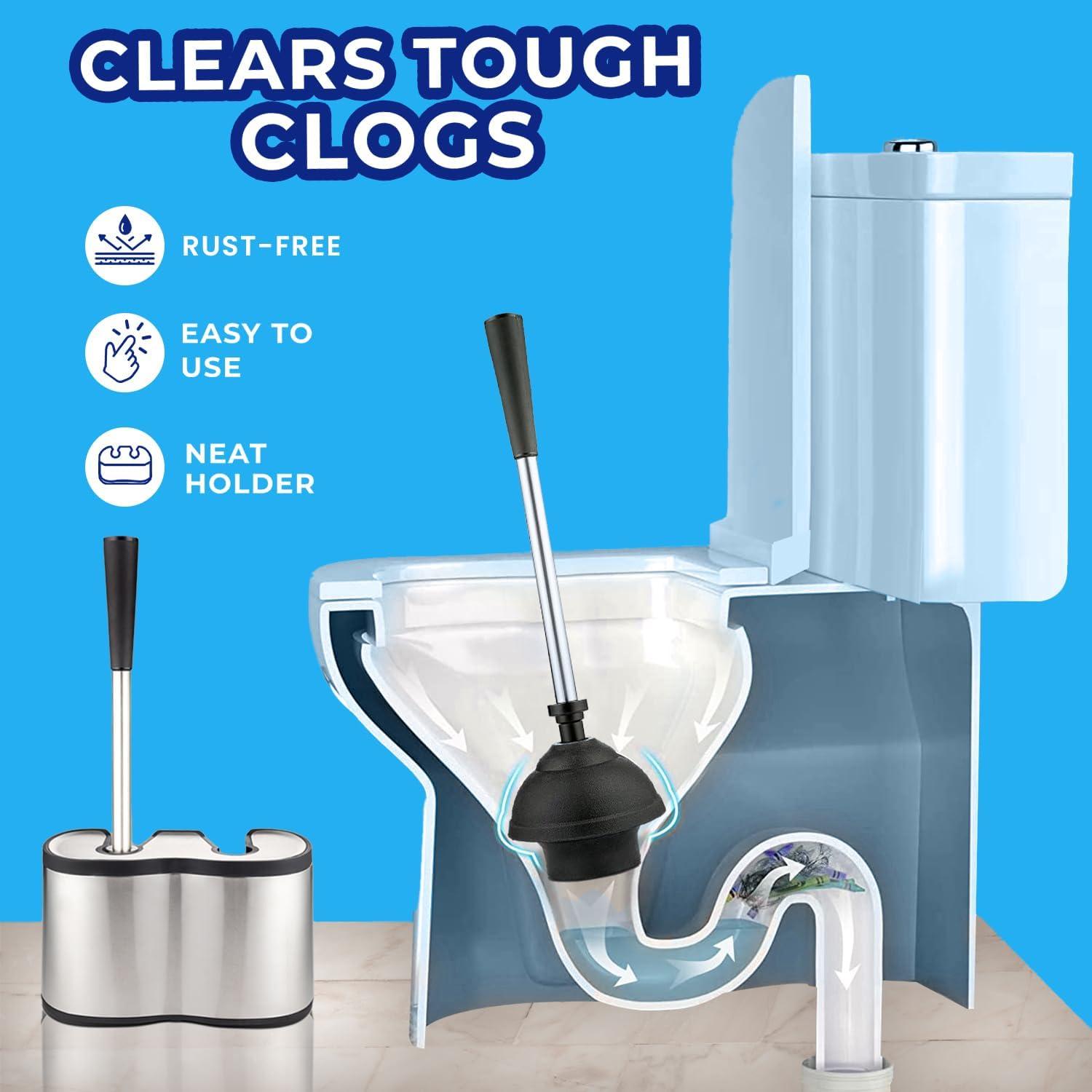 FAST APPLIANCES LLC Stainless Steel Toilet Brush And Holder | Wayfair