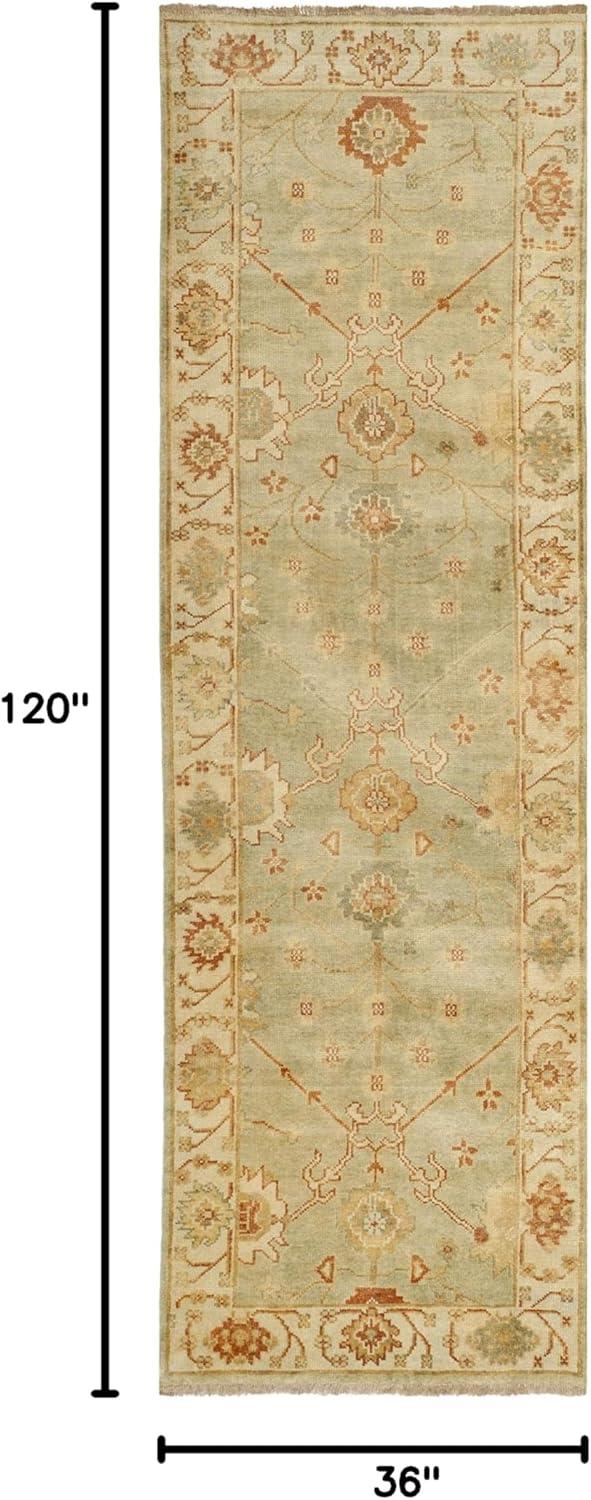 Oushak Hand Knotted Wool Oriental Rug
