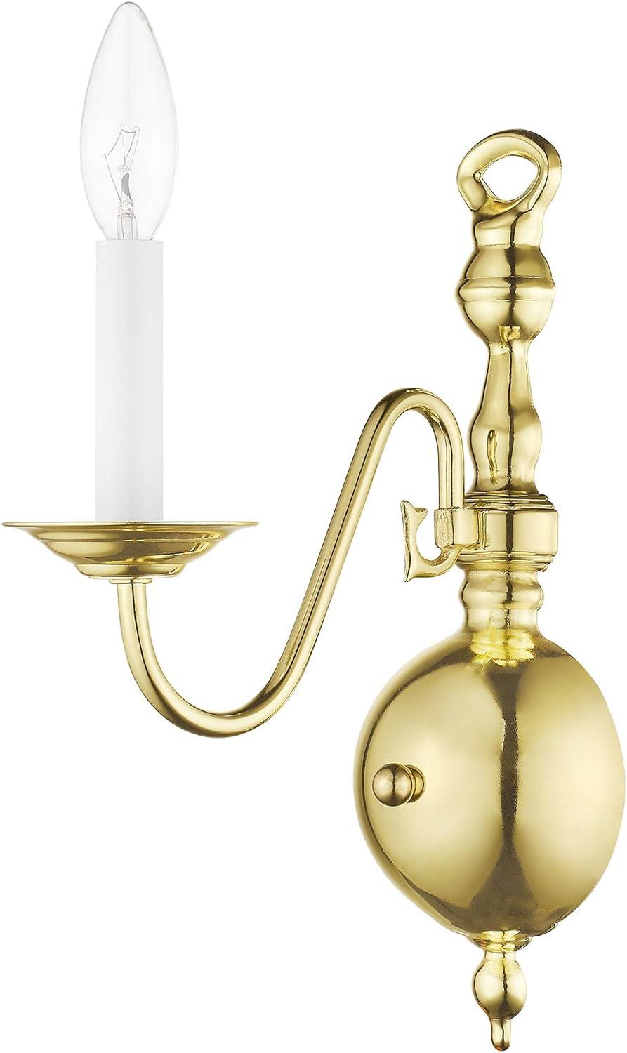 Livex Lighting Williamsburgh 1 - Light Wall Light in  Polished Brass