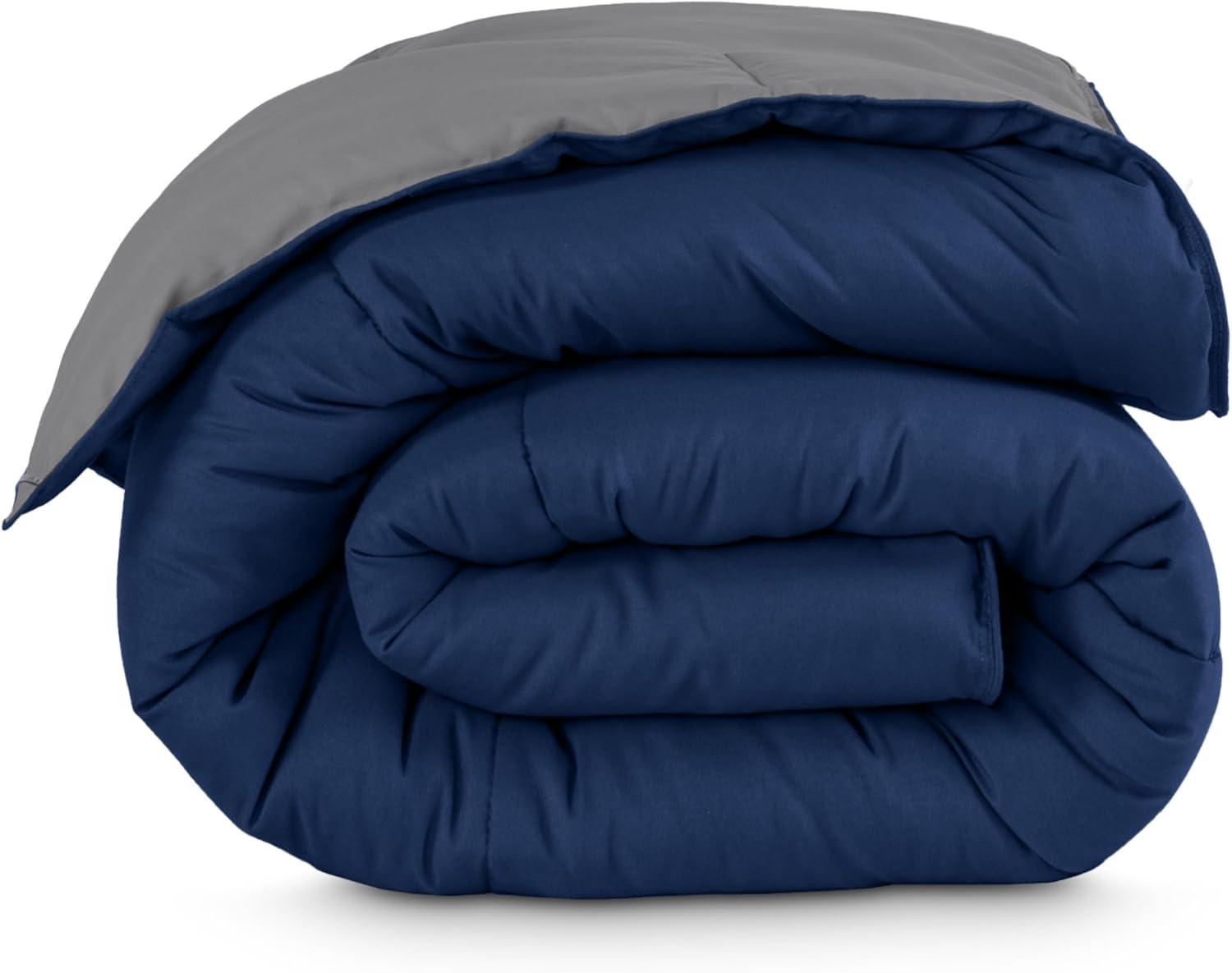 Bare Home Premium Ultra Soft Modern & Contemporary Box Stitch Comforter