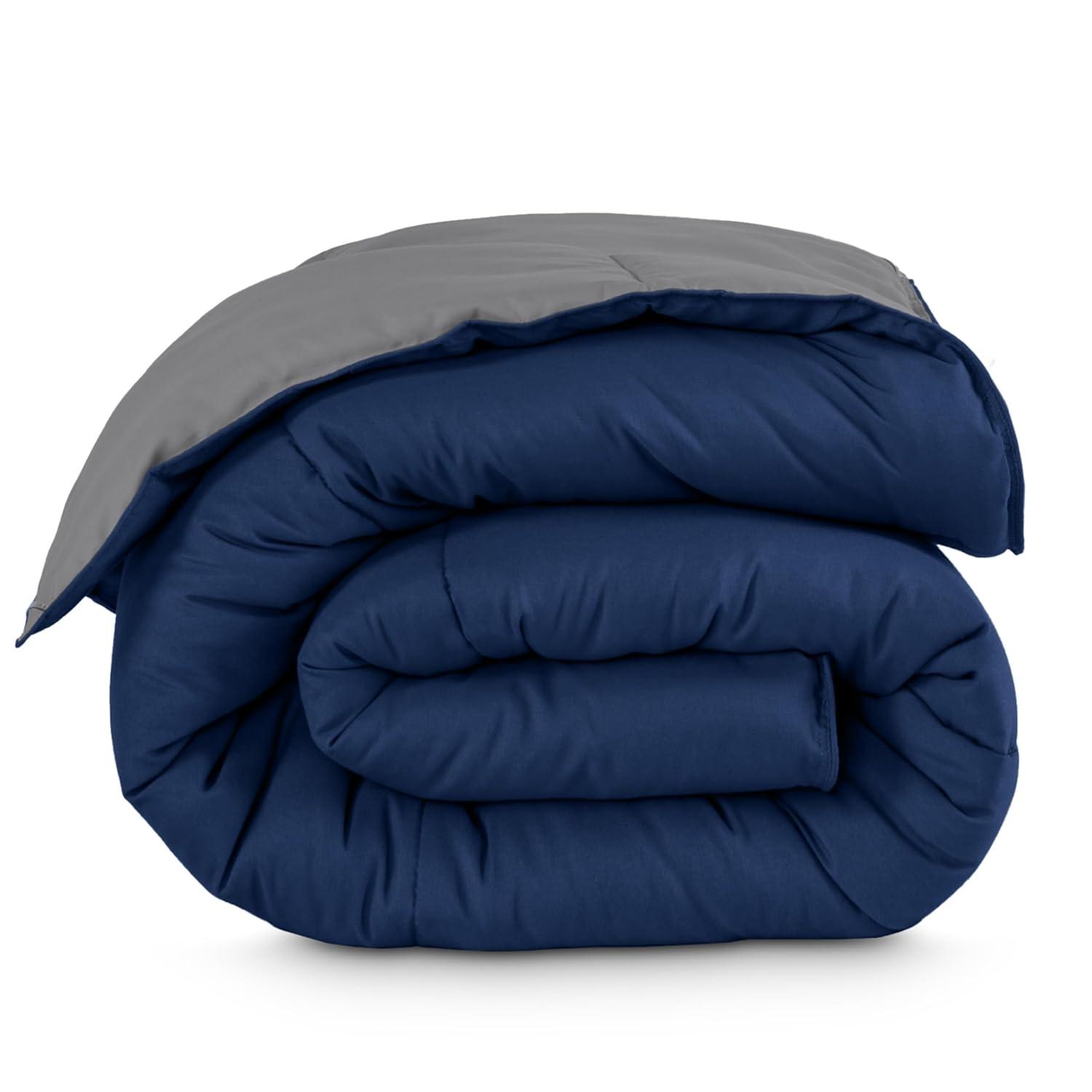 Bare Home Premium Ultra Soft Modern & Contemporary Box Stitch Comforter