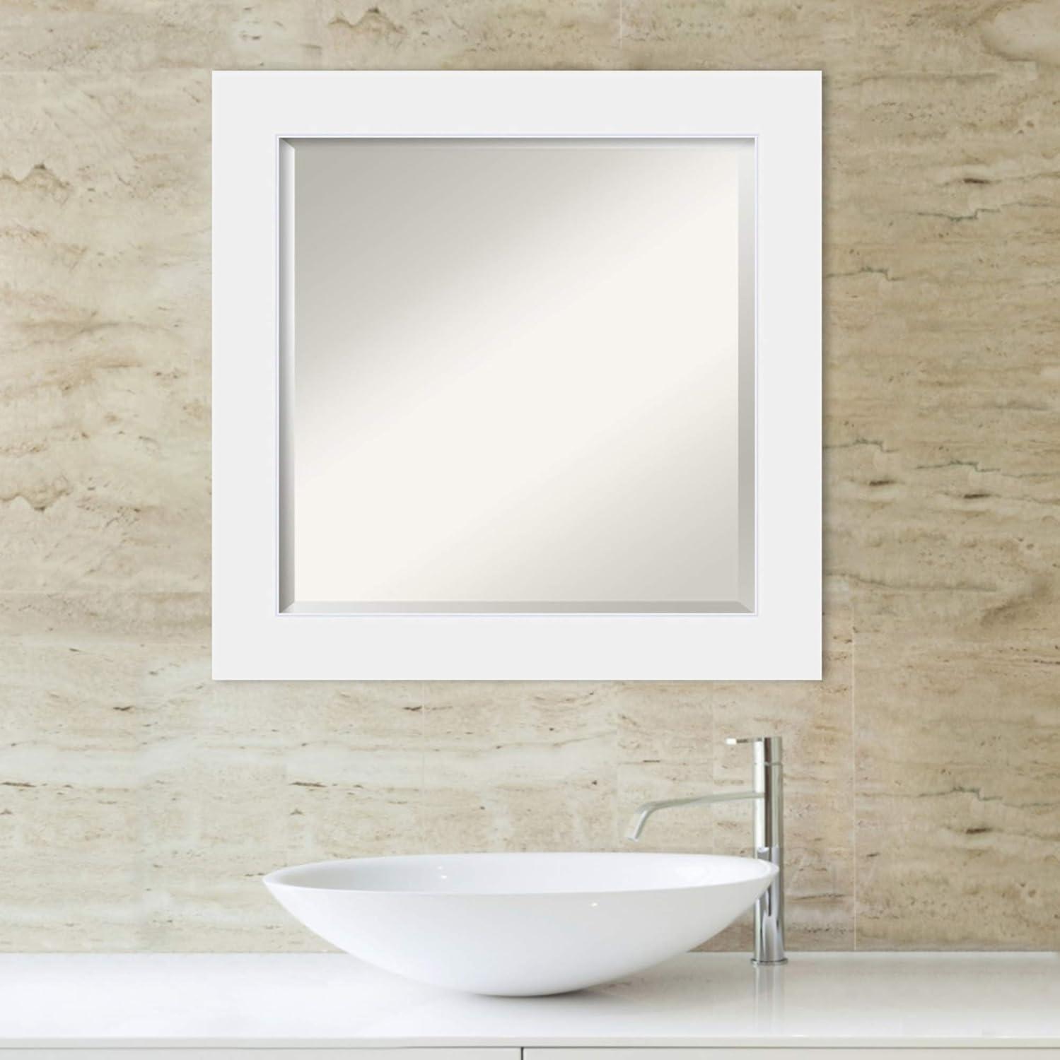 Bathroom Mirror Medium, Corvino White