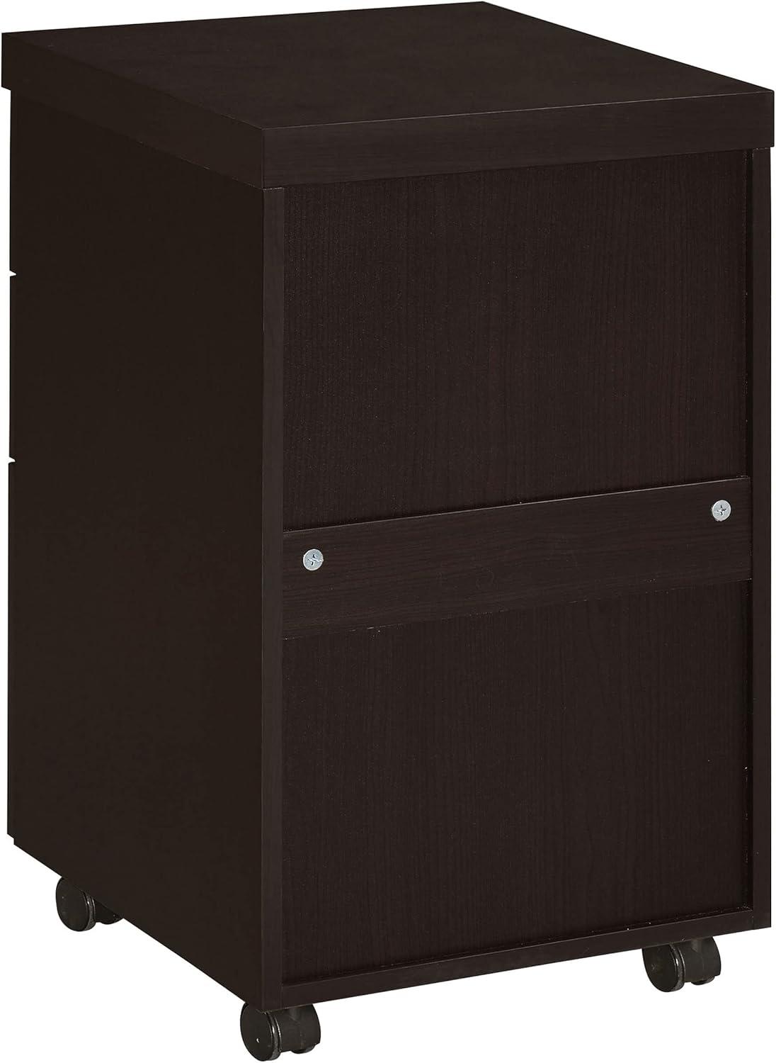 Black 3-Drawer Lockable Mobile Storage Cabinet