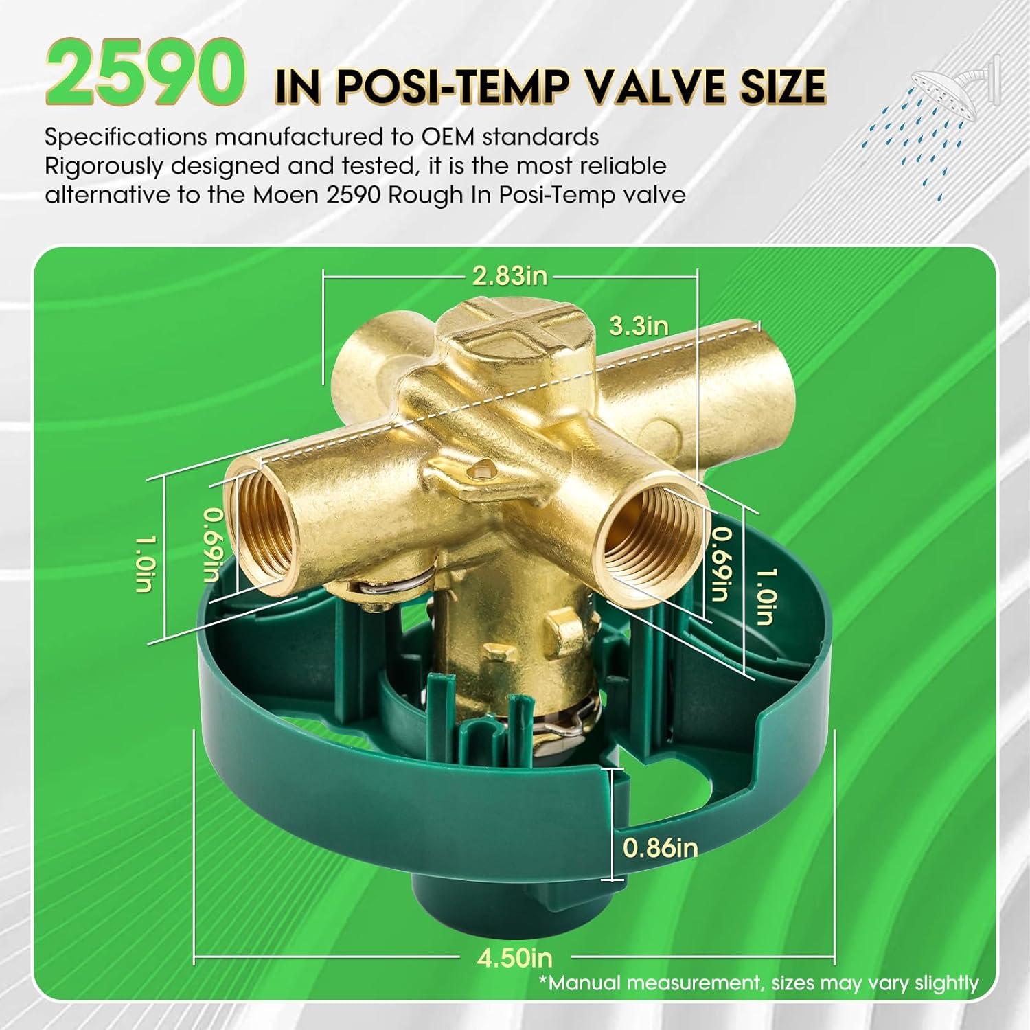 M-Pact Posi-Temp IPS Connection Pressure Balancing Valve