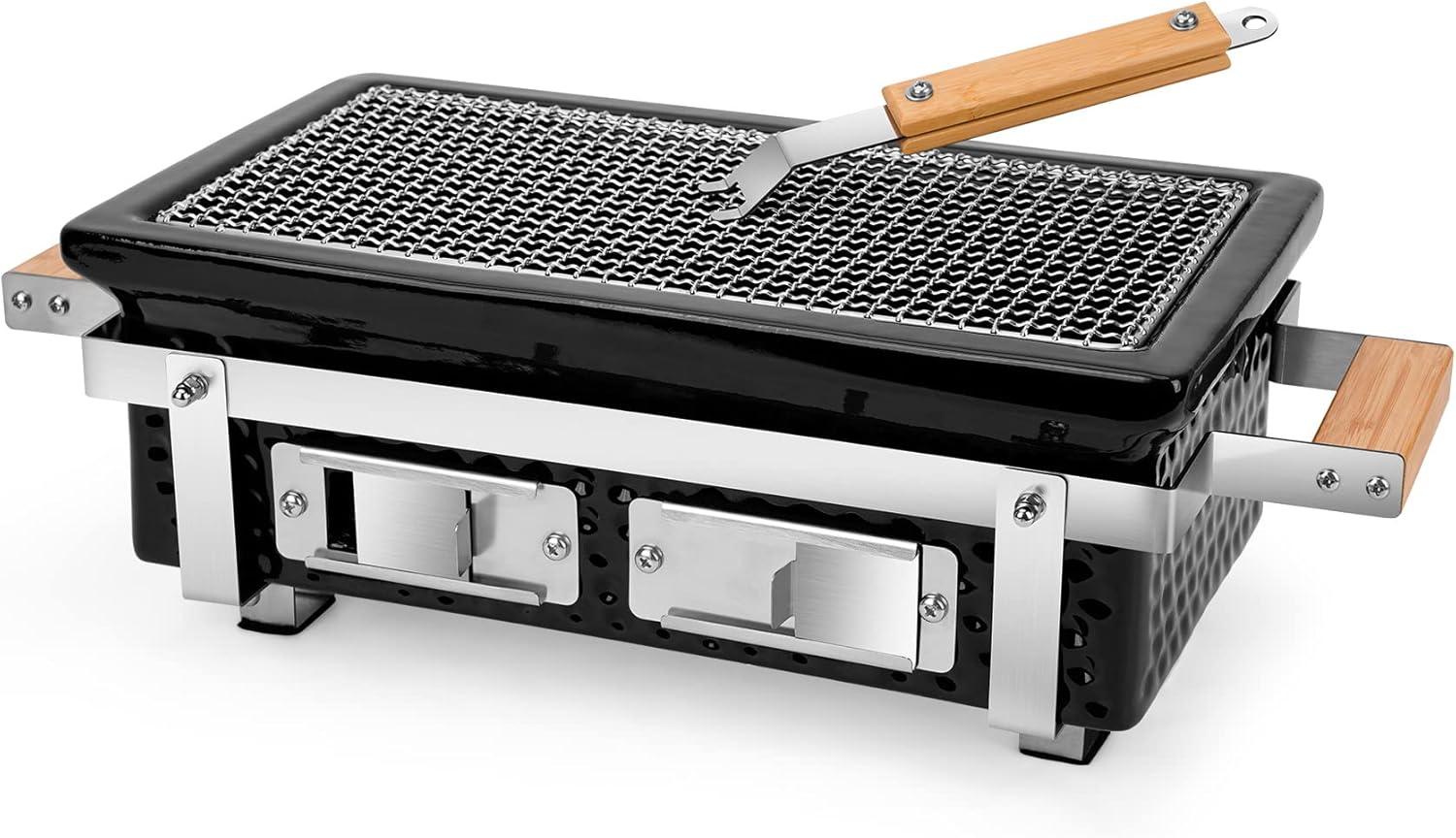Square16''Charcoal BBQ Grill Hibachi Grill