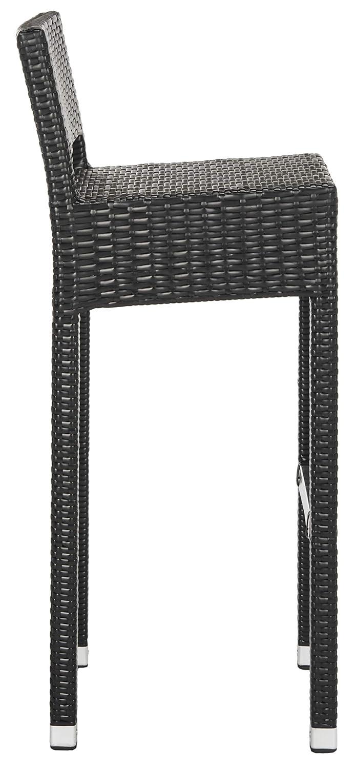 Landry Barstool - Indoor/Outdoor - FOX5212 - Black - Safavieh