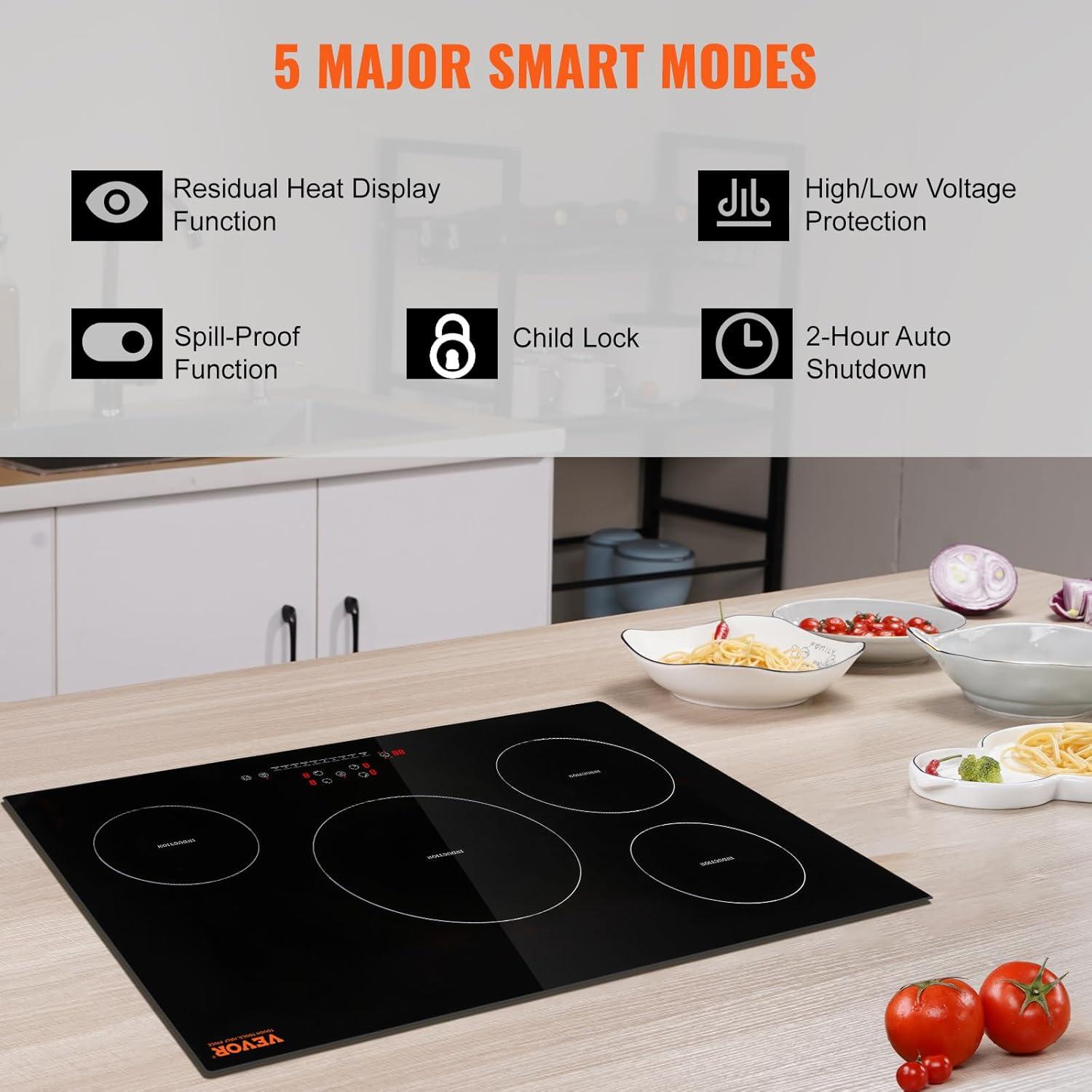 VEVOR 30" 4 Burner Induction Cooktop