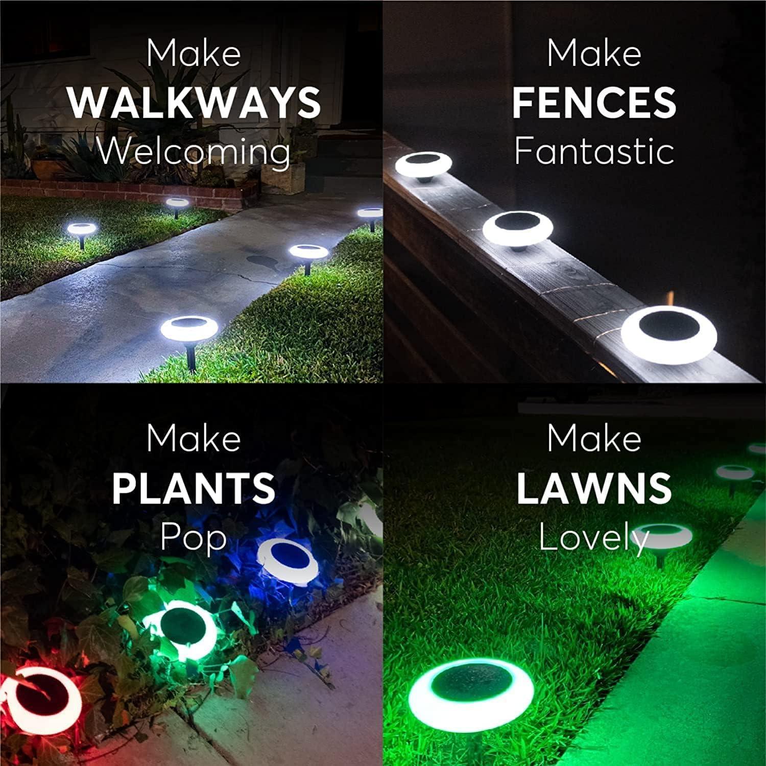 Colorful Solar LED Pathway Lights Multipack