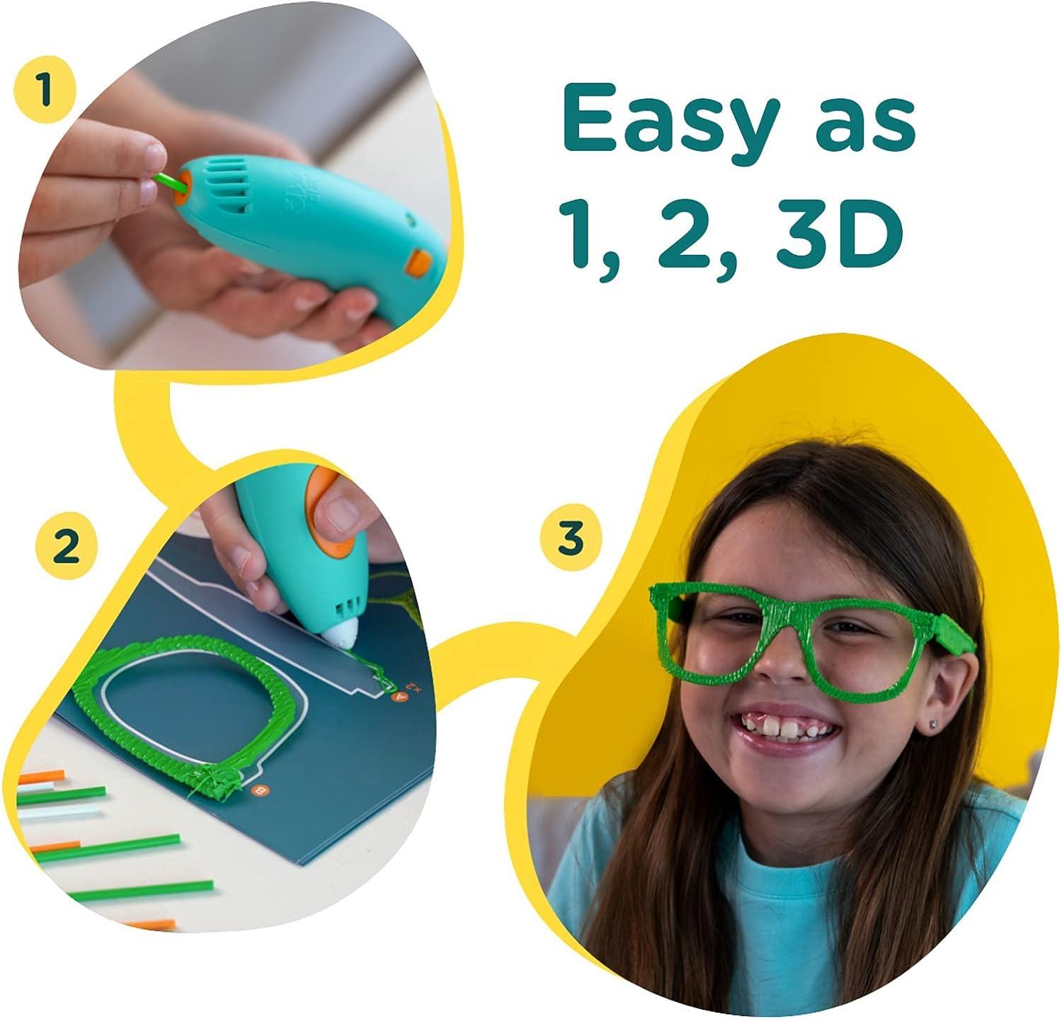 3Doodler Start+ Essentials (2021) 3D Pen Set for Kids, Easy to Use, Learn from Home Art Activity Set, Educational STEM Toy for Boys & Girls Ages 6+