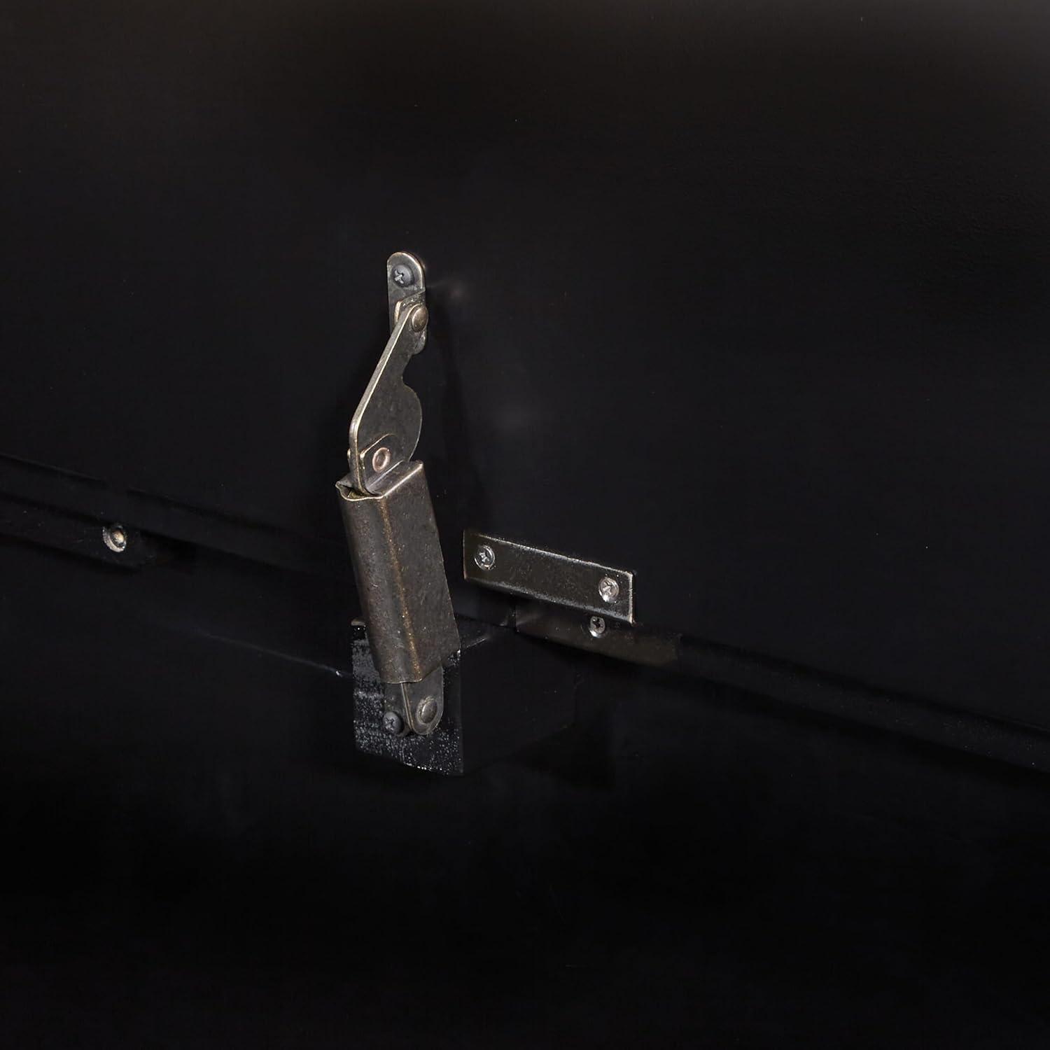 OSP Home Furnishings Metro Solid Wood Entry Way Bench in Black