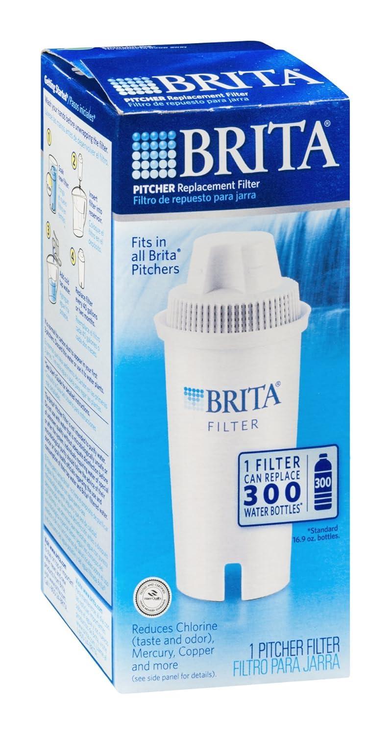 Brita Advanced Replacement Water Filter for Pitchers: Reduces Odors, Filters Chlorine