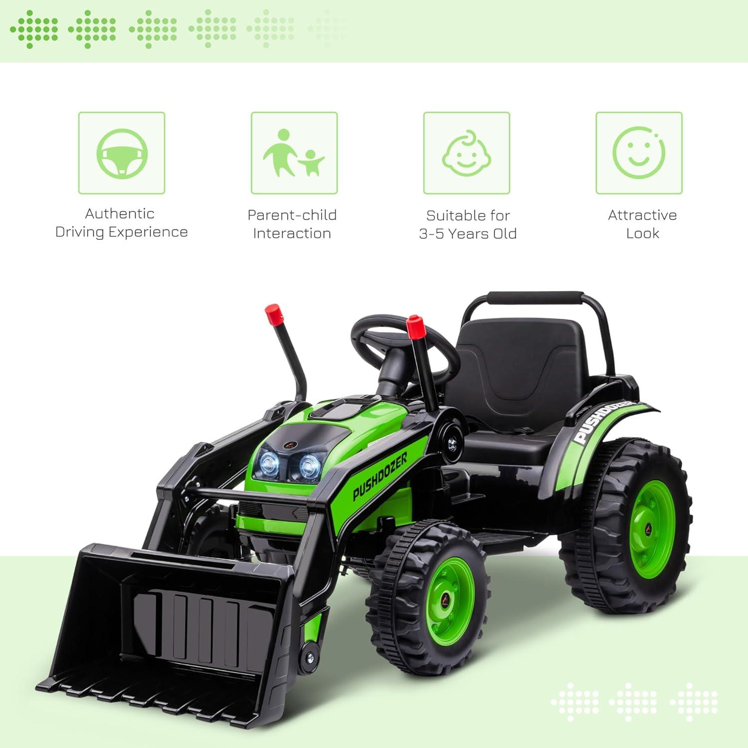 Aosom 6 Volt 1 Seater Tractors / Construction Battery Powered Ride On