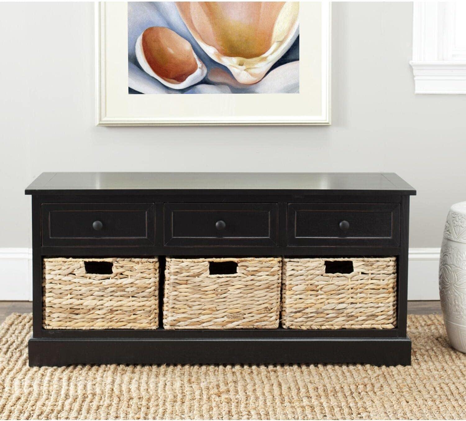 Adayla Solid Wood Drawers Storage Bench