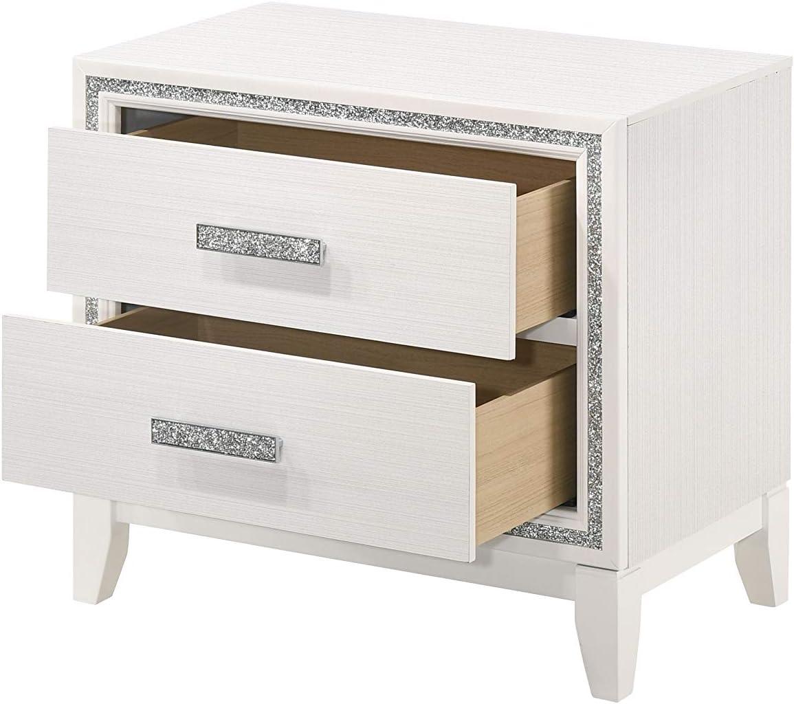 ACME Haiden Nightstand in White