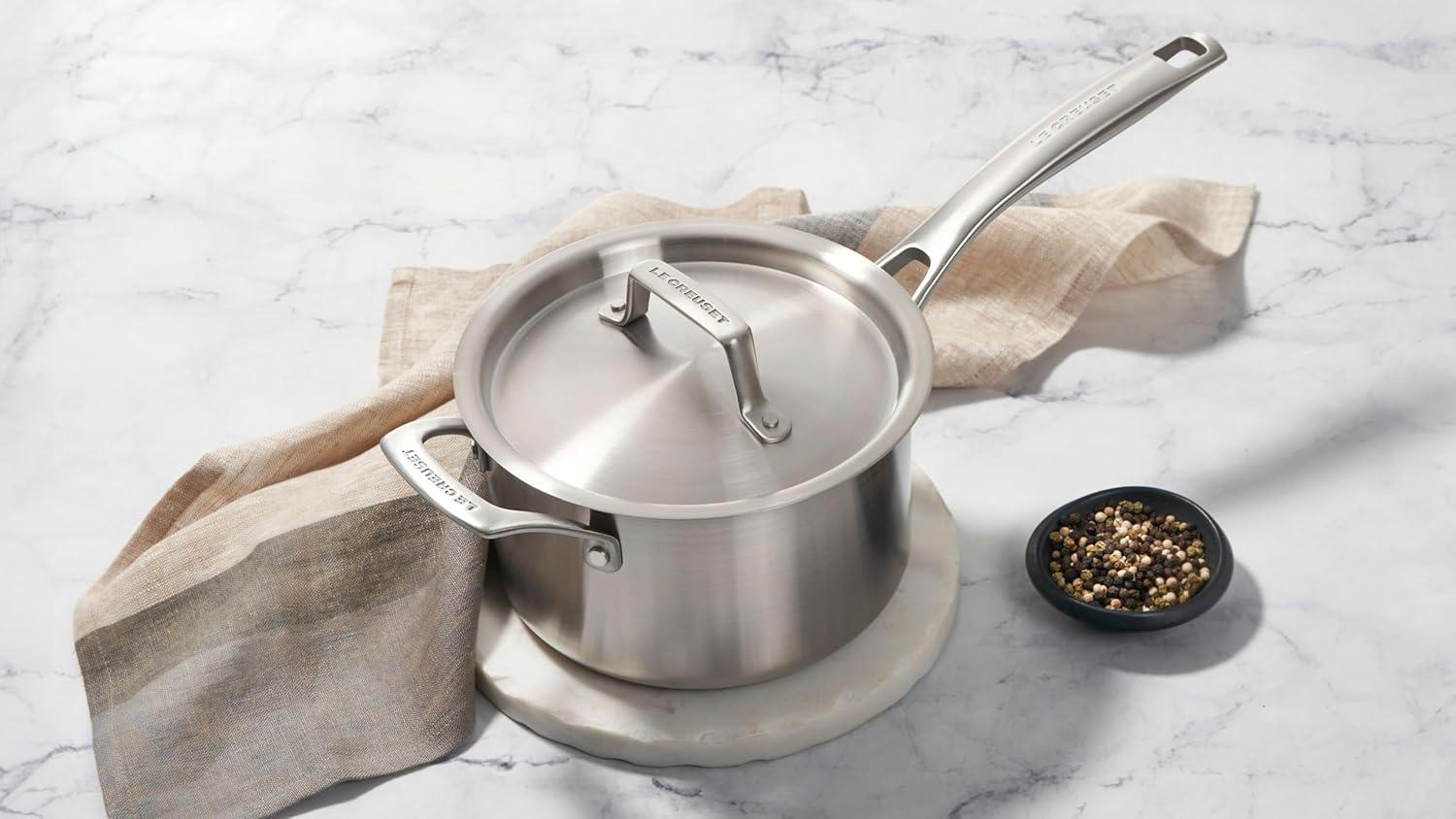 Le Creuset ® Essential Stainless Steel 10-Piece Cookware Set