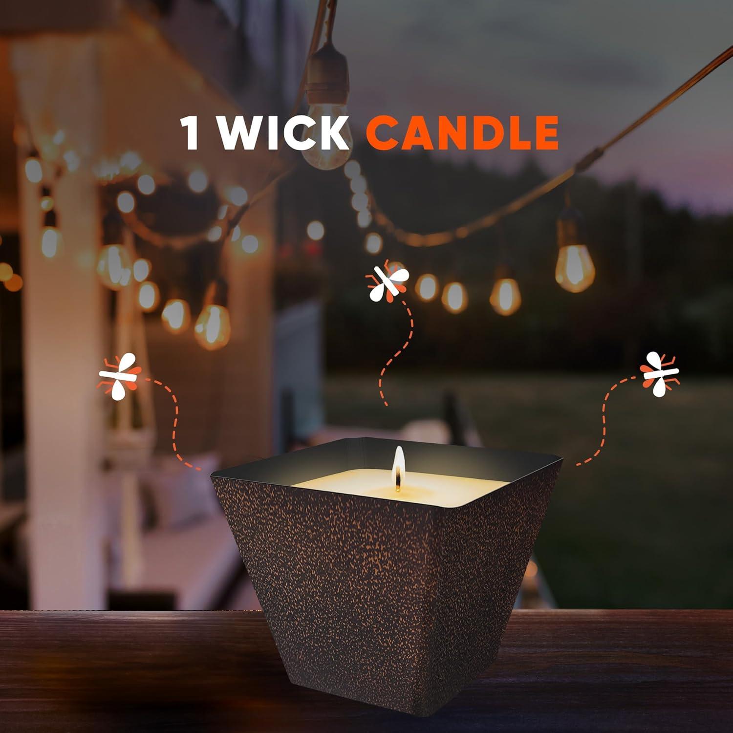 OFF! 18oz Citronella Candle Outdoor Bug Deterrent Mosquito Candle - 18oz