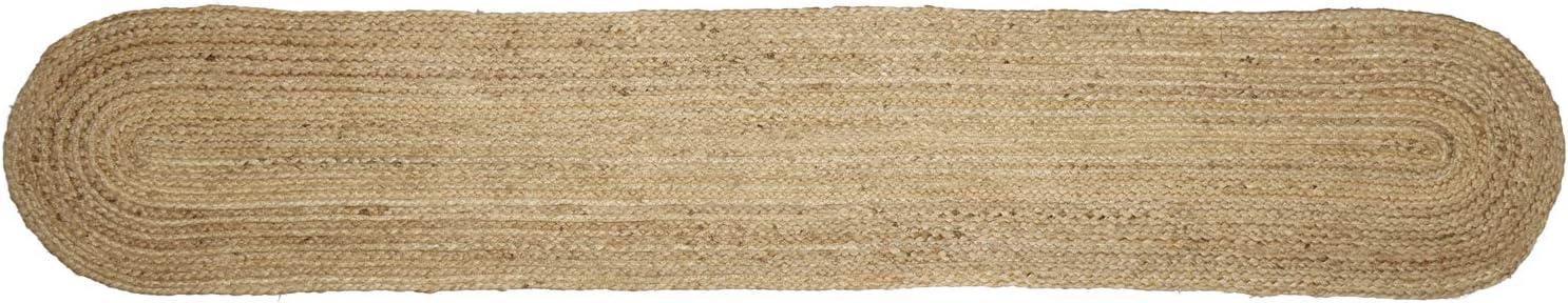 Table Runner Natural Jute Farmhouse 13x72 Oval Braided Kitchen Decor