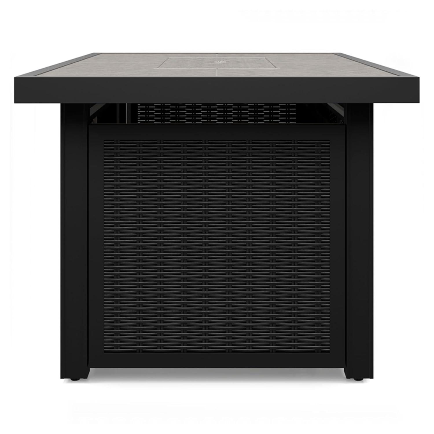 Signature Design by Ashley Beachcroft Black & Gray Outdoor Fire Pit Table