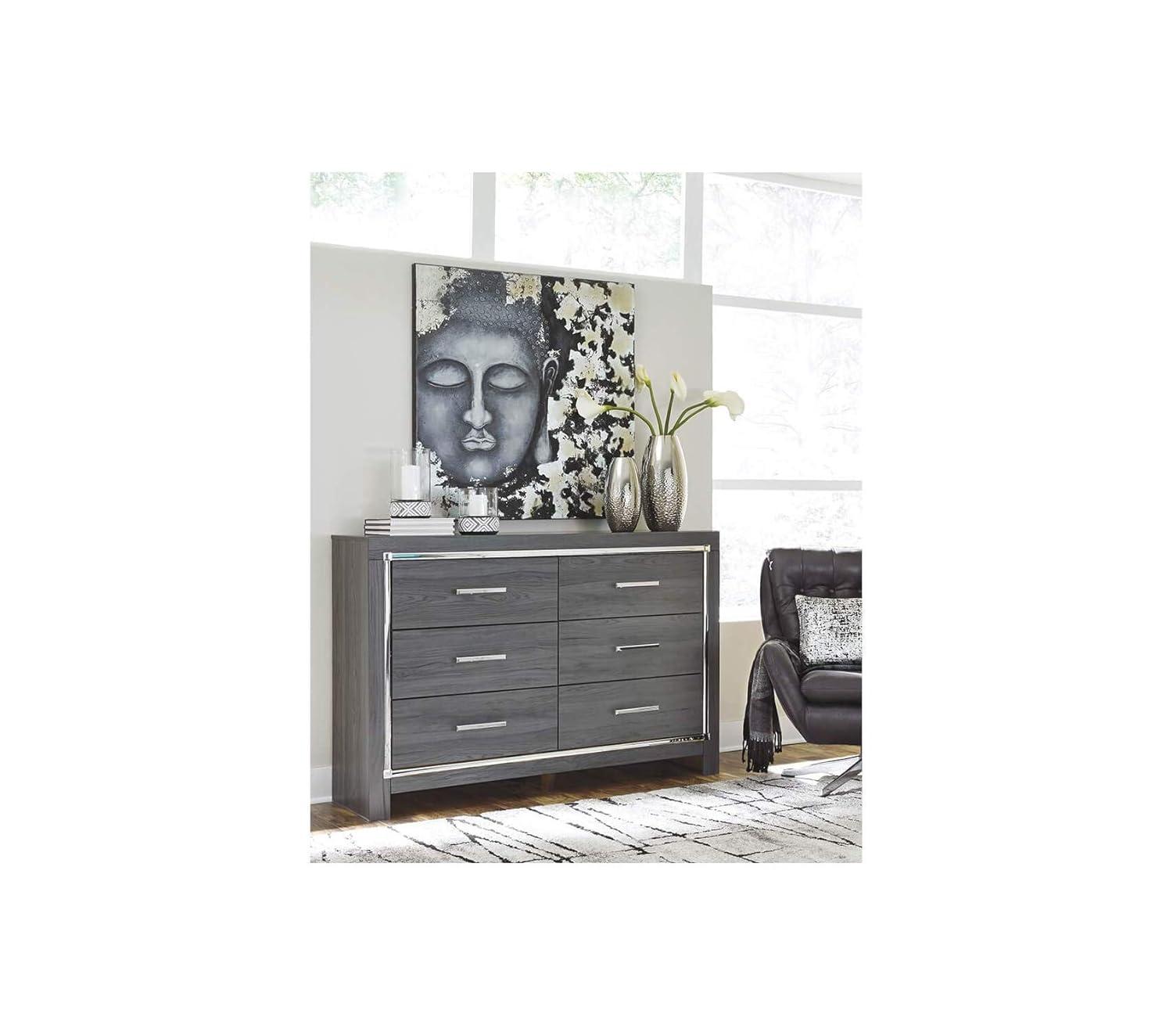 Layeska 60.5'' W 6 - Drawer Dresser with Mirror