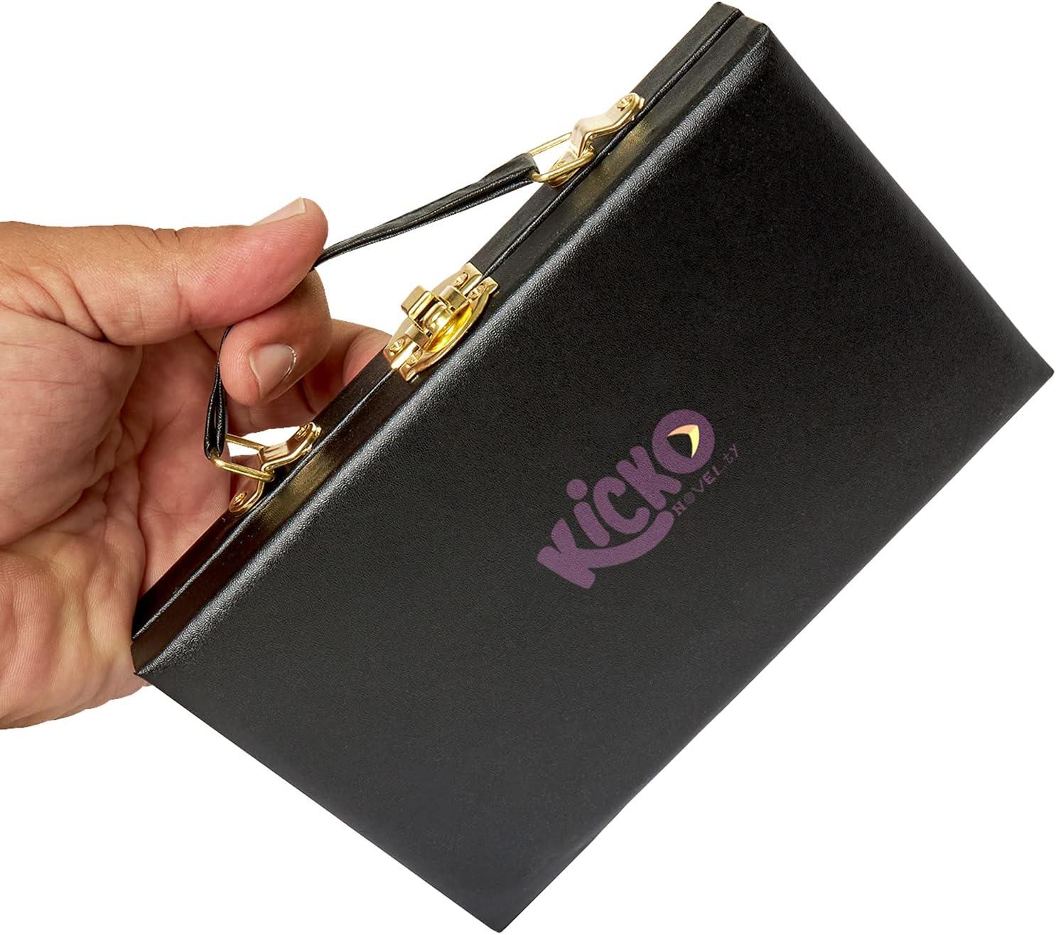 Leyeet Premium Classic Domino Set - Jumbo - Double Six - 28 Thick Pieces in Durable Wooden Vegan Leather Box for Boys, Girls, Adults, Kids Party Favors and Game Night Use - Up to 2-4 Players