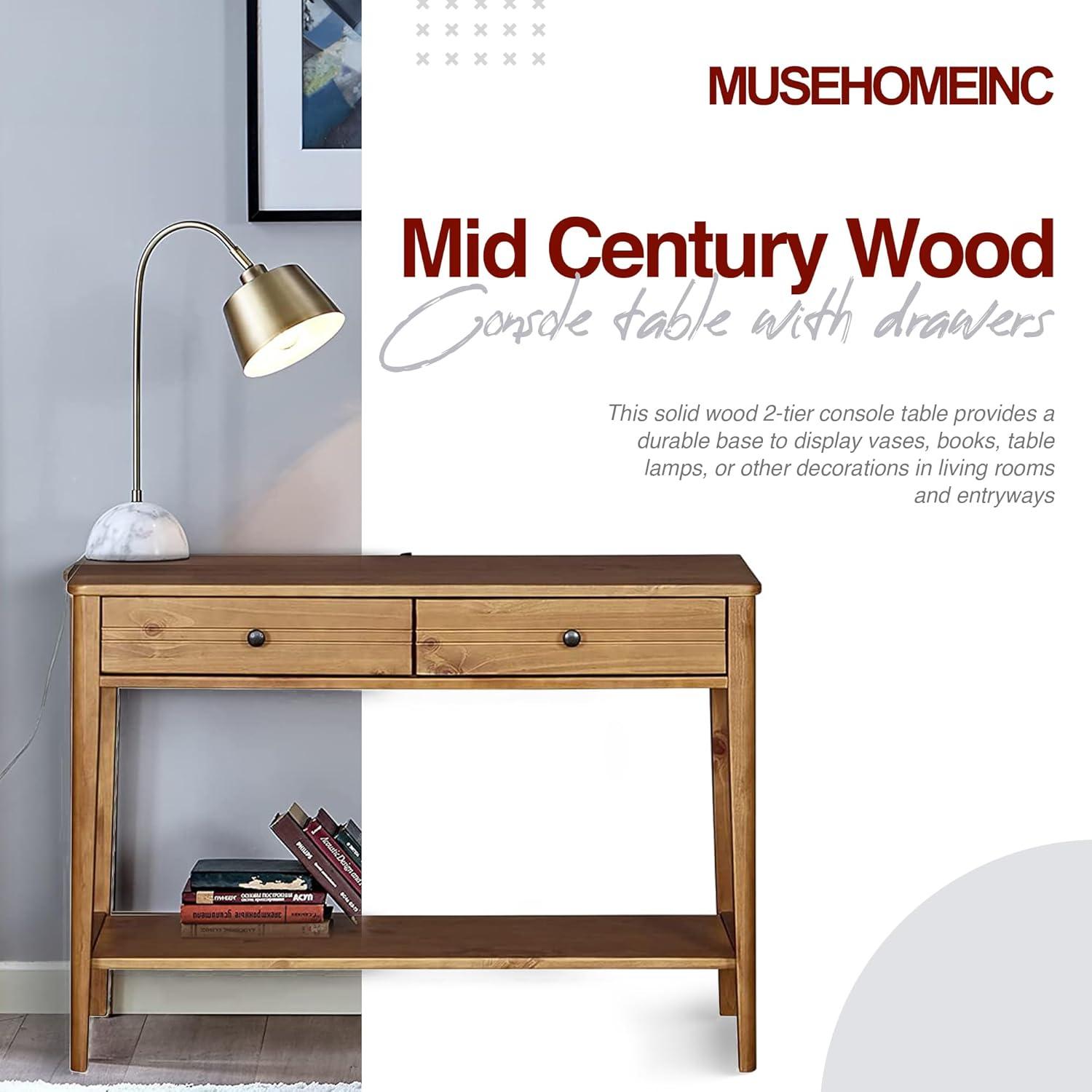 Solid Wood 2 - Drawer End Table