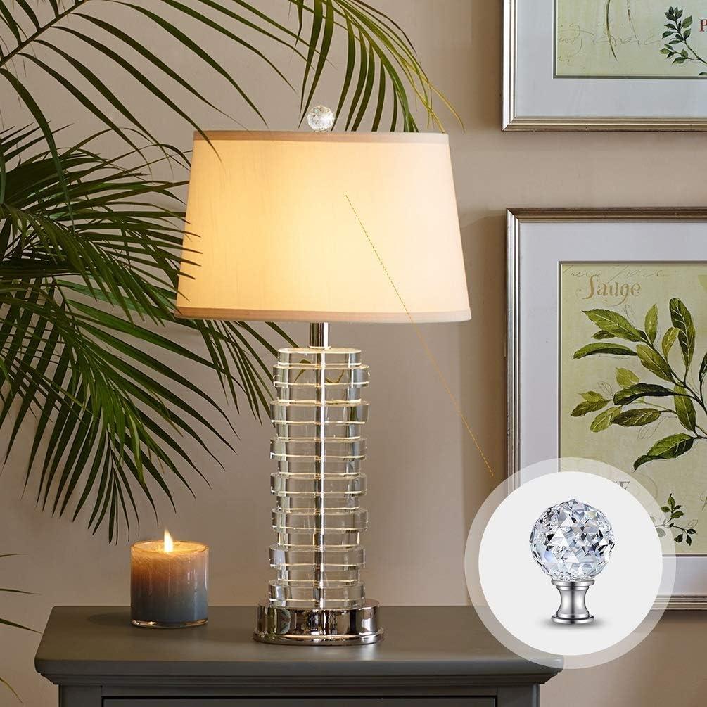 Eeristq 2pcs Lamp Shade Lamp Finial Caps Knob Lamp Decoration for Table Lamp Floor Light