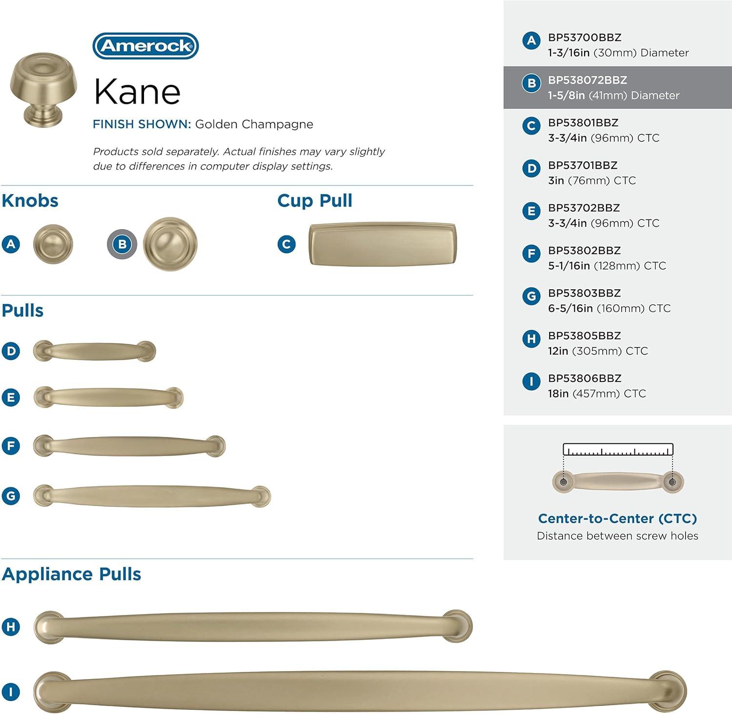 Amerock Kane Mushroom Knob