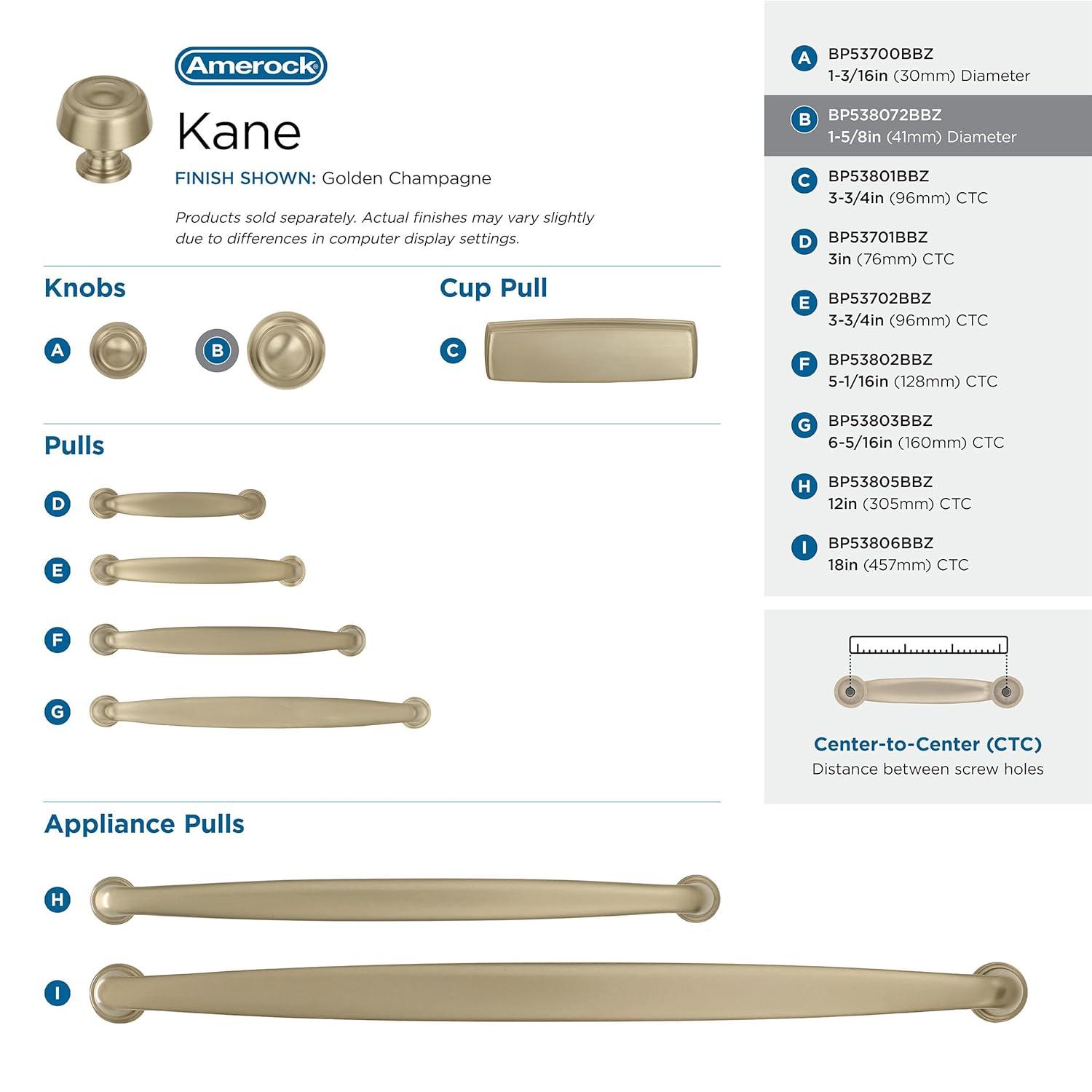 Amerock Kane Mushroom Knob