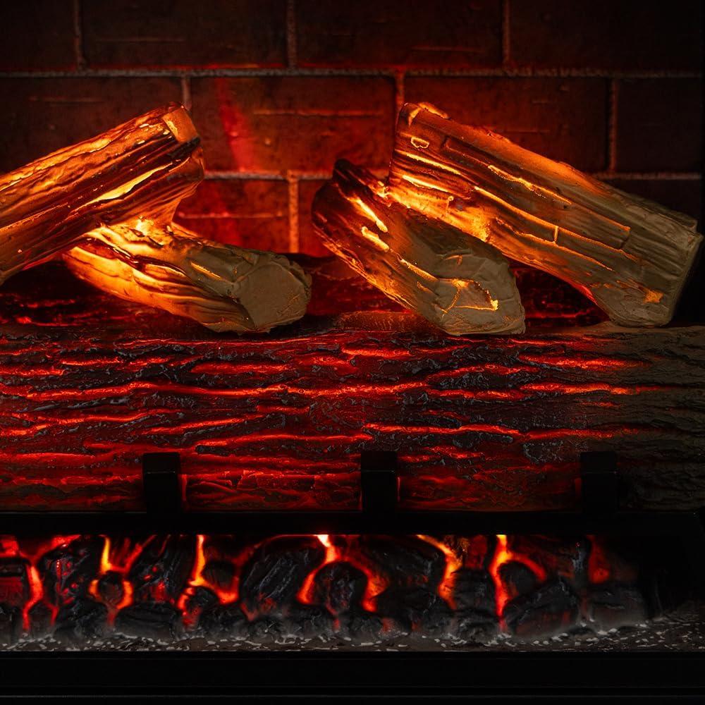 Uptown 33" Infrared Electric Fireplace Insert Heater with Trim Kit, Compatible with Alexa & Google, Remote Control
