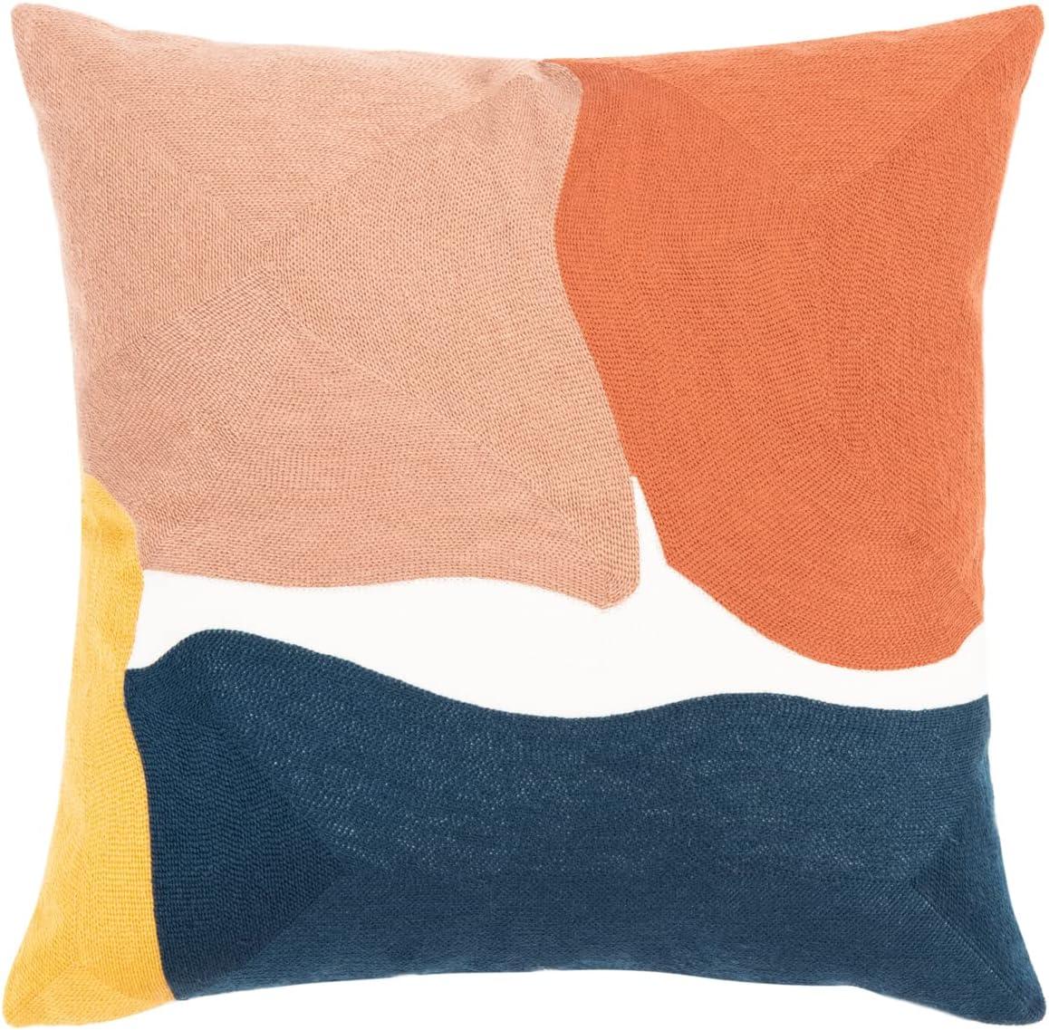 Delani Abstract Cotton Blend Reversible Throw Pillow