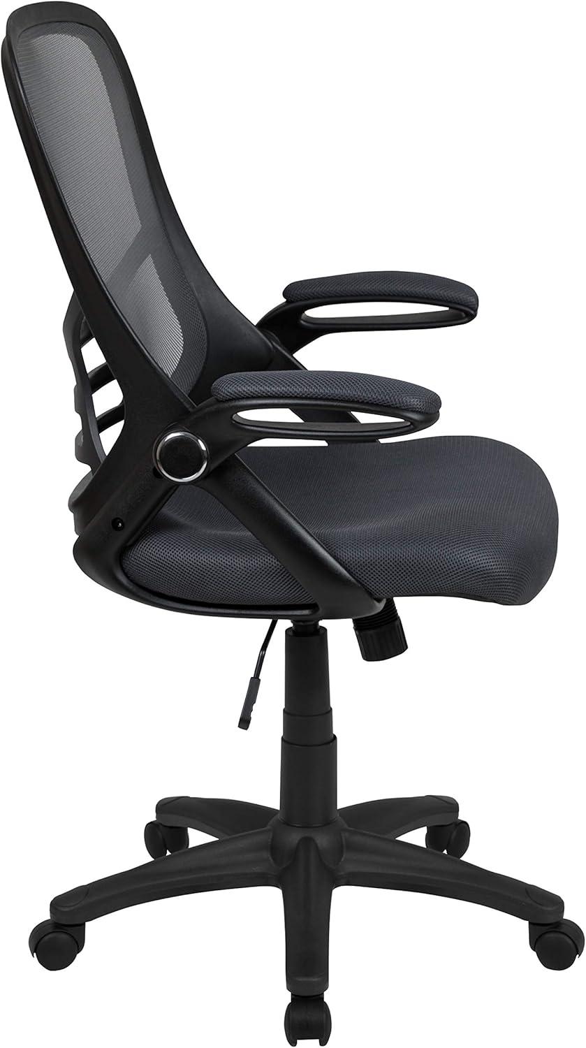 Flash Furniture High Back Mesh Ergonomic Swivel Office Chair with Flip-up Arms