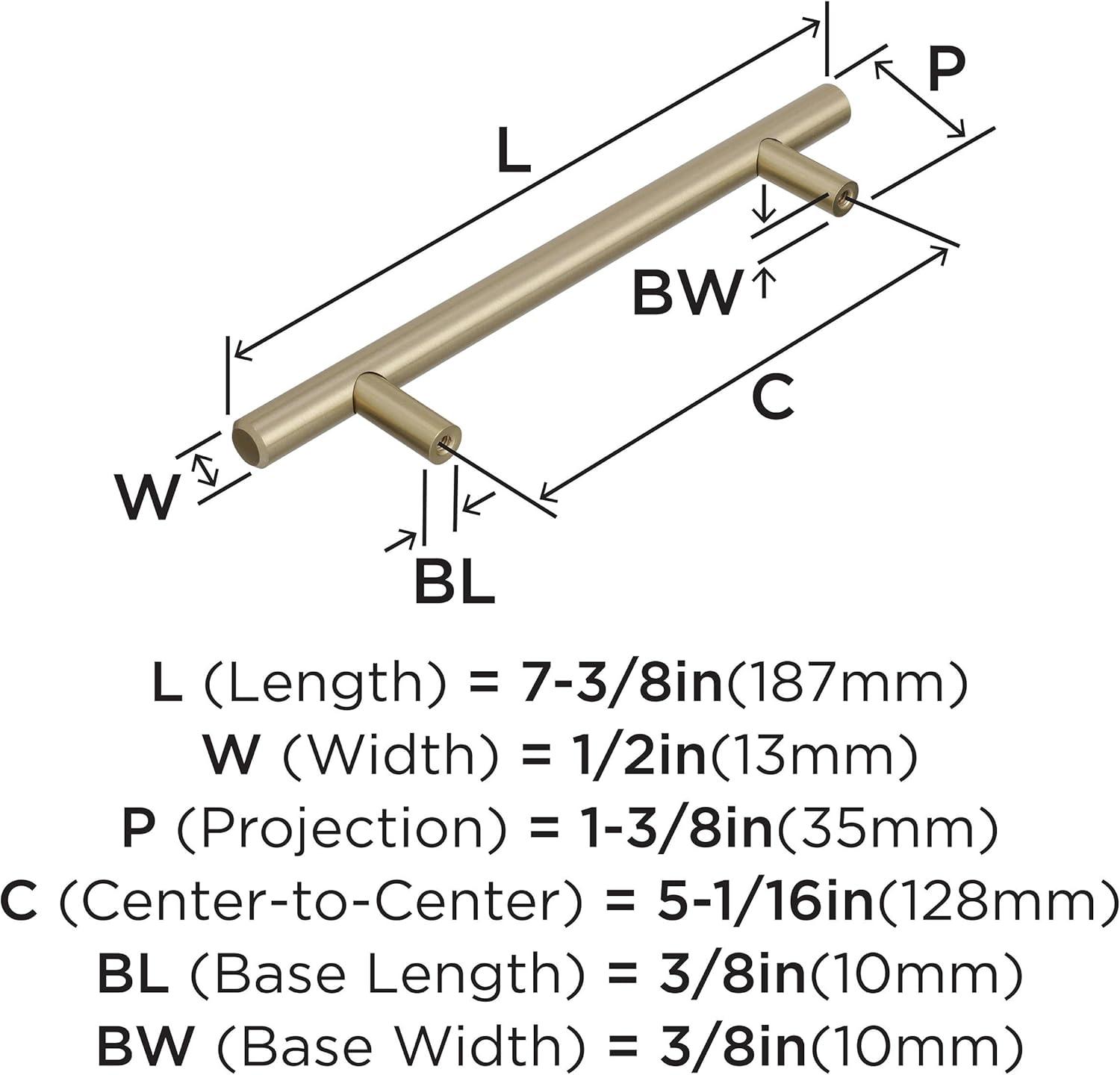 Bar Pulls 5.06" Center to Center Bar Pull