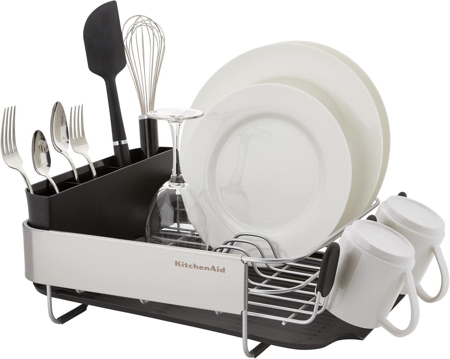 KitchenAid® Compact Stainless Steel Dish Rack, 16.06-Inch