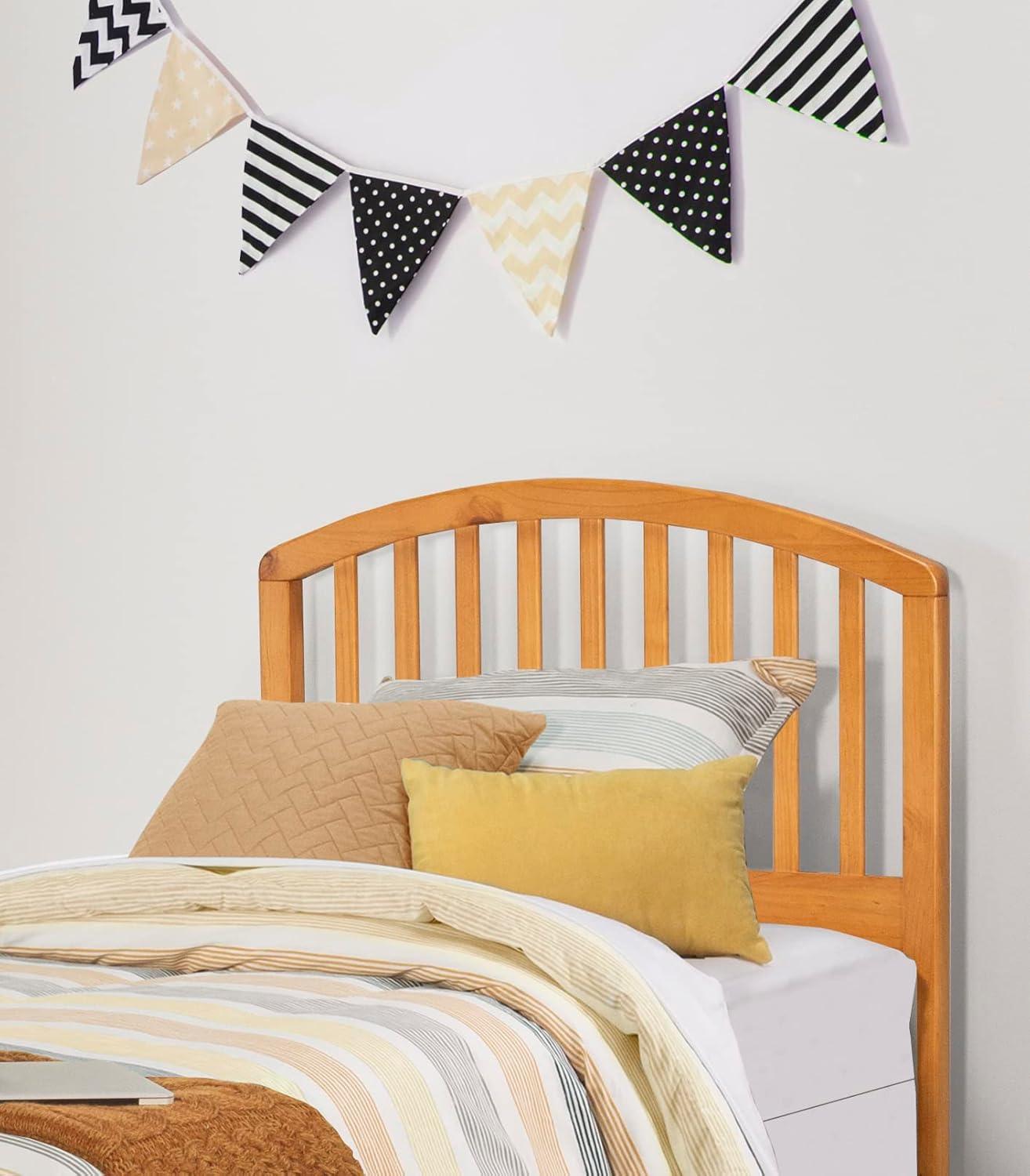 Carolina Country Pine Twin Headboard with Arched Top Rail