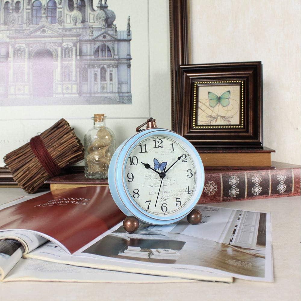 Raindrops Nautical Style Table Alarm Clock Vintage Desk Clock for Living Room Decor