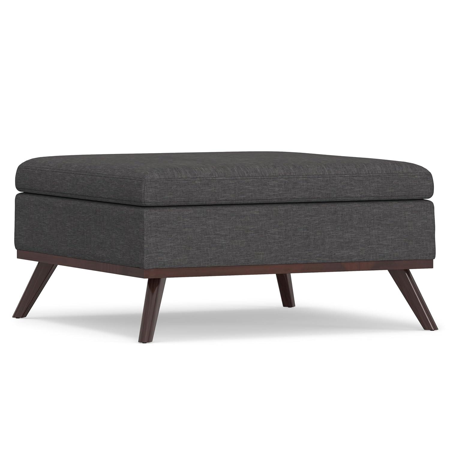 Simpli Home Owen Upholstered Ottoman