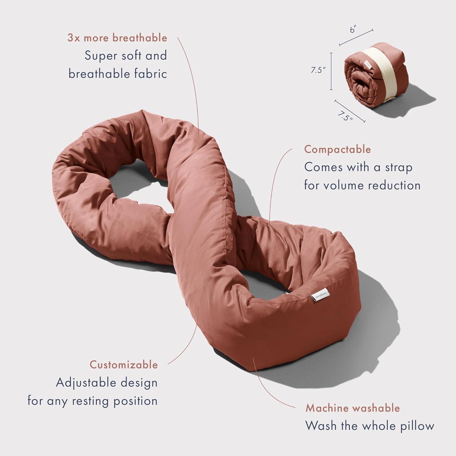 Infinity Travel - Infinity Pillow - Terracotta