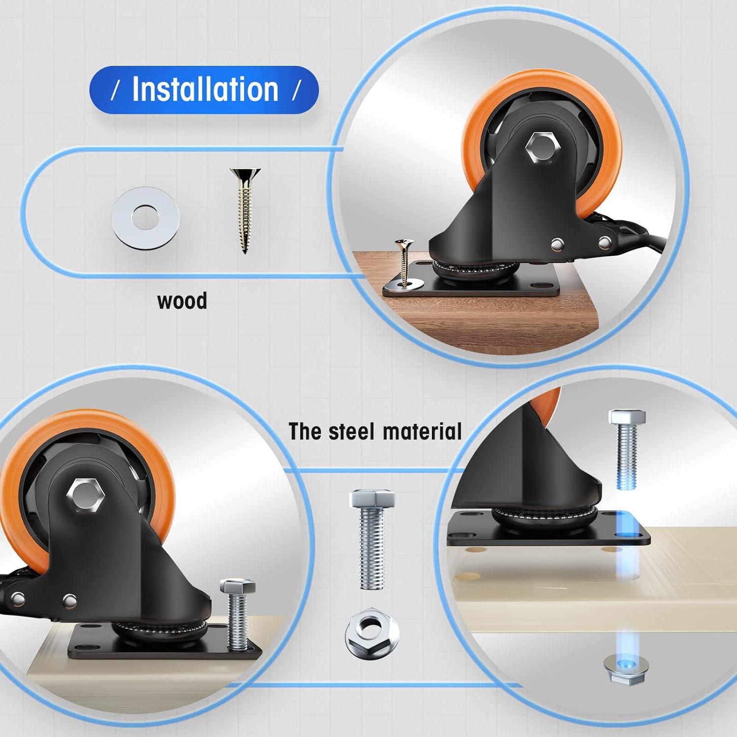 Swivel Plate Casters