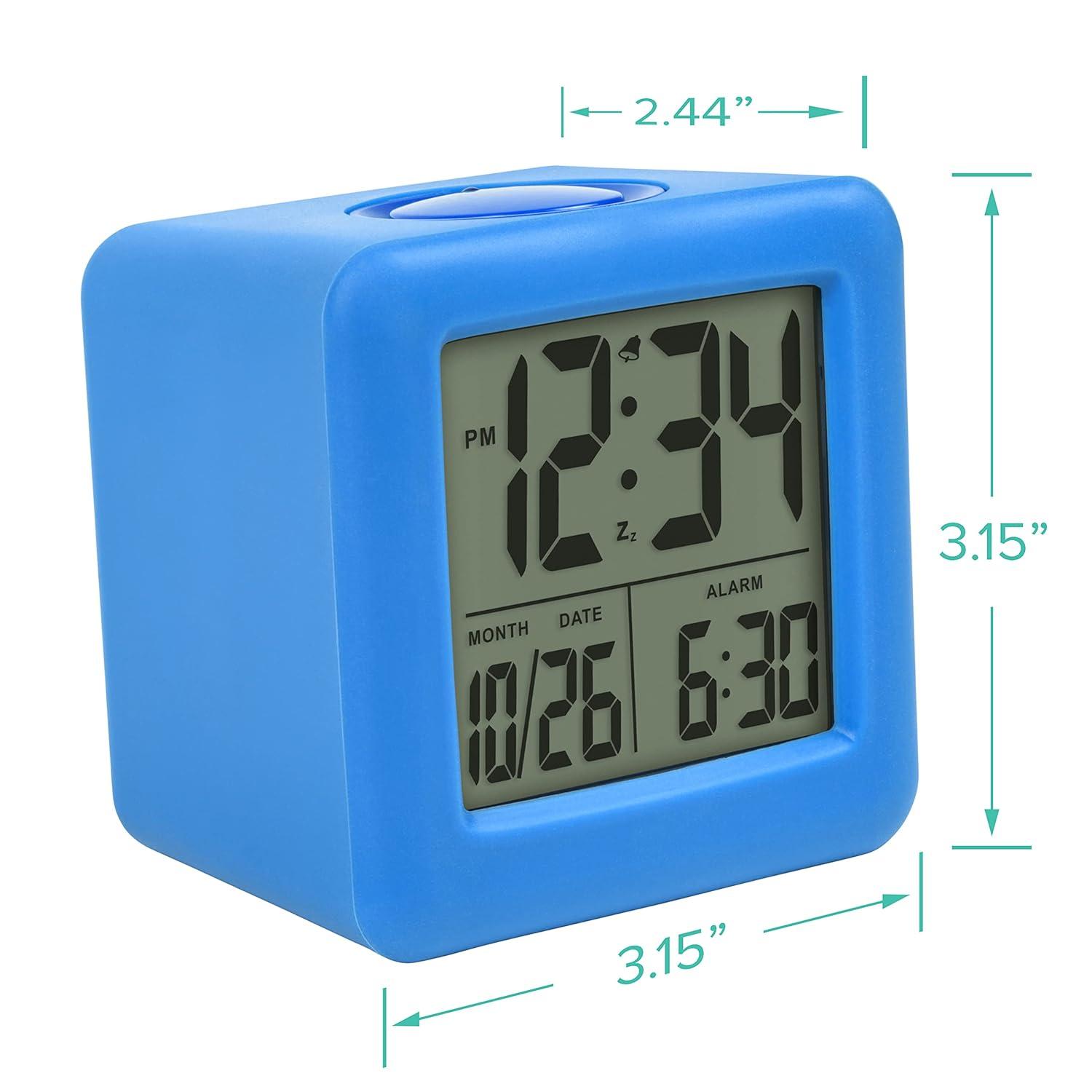 Jieluotekeji Equity By La Crosse Soft-Cube LCD Alarm Clock With Smart Light