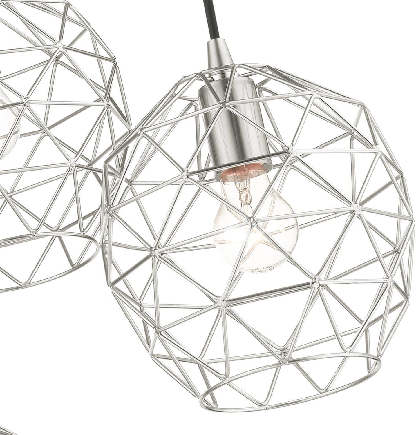 Livex Lighting Geometrix 3 - Light Pendant in  Brushed Nickel