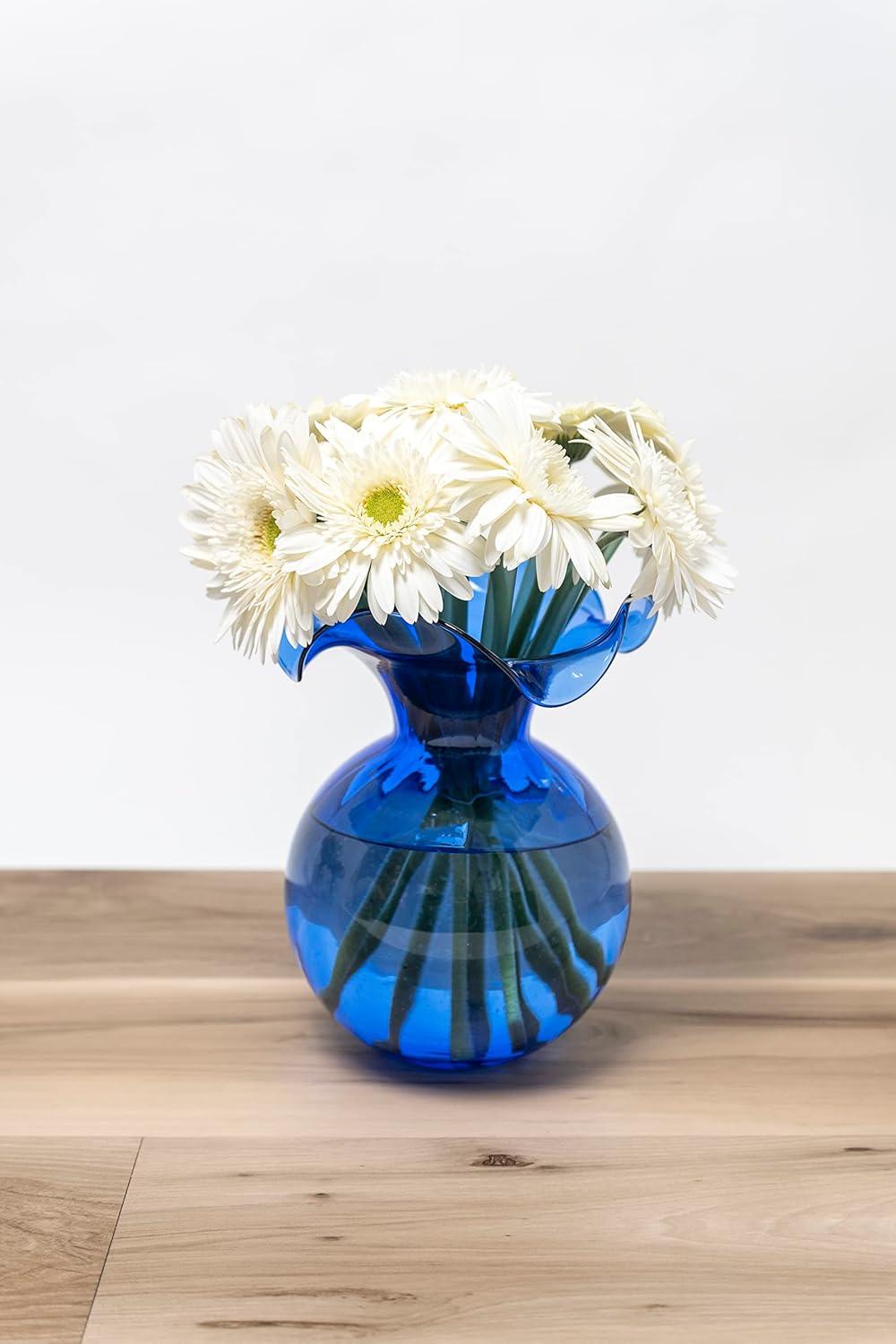 VIETRI Hibiscus Handmade Glass Table Vase