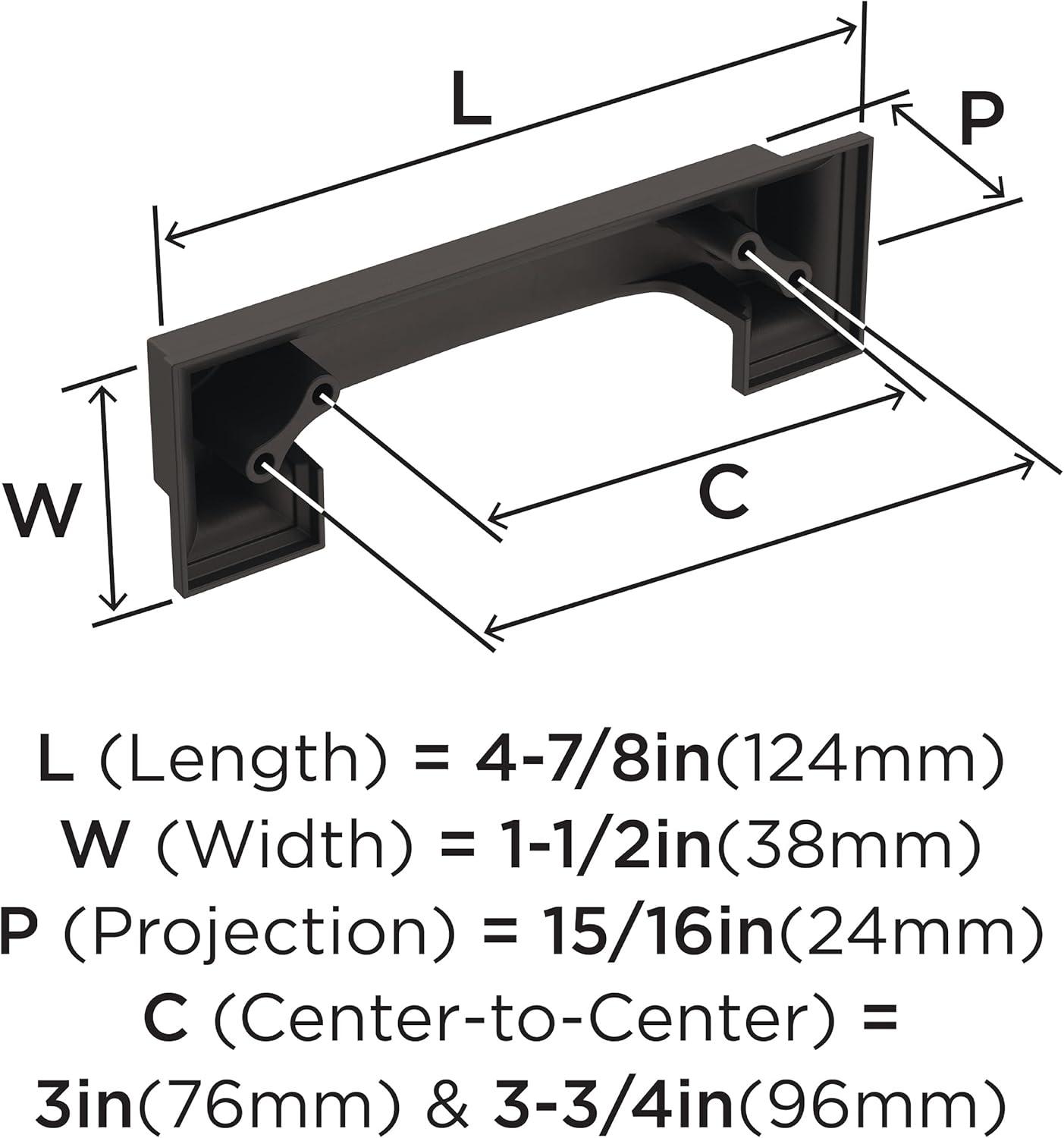 Appoint 3" Center To Center Cup/Bin Pull