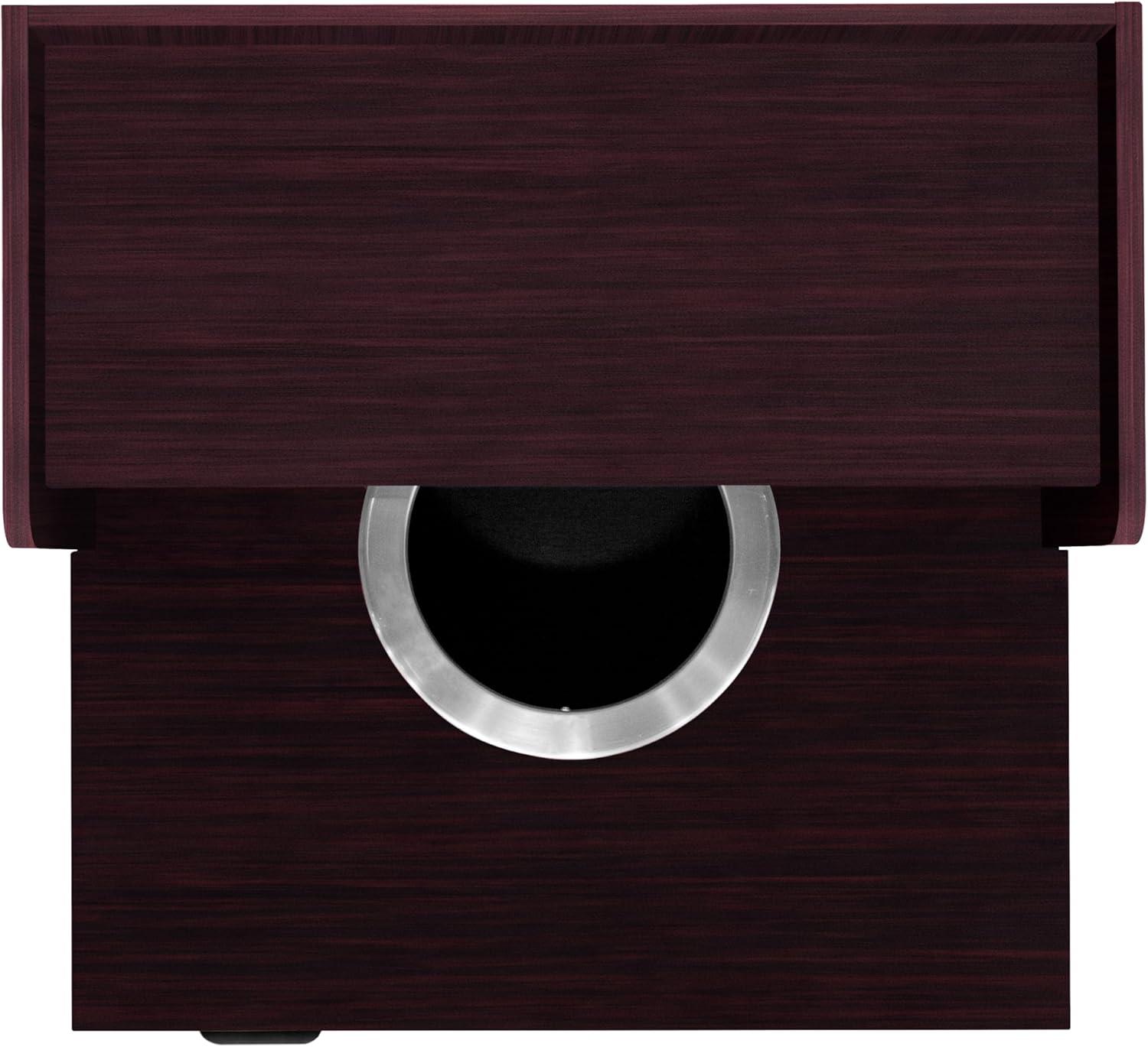 Flash Furniture Commercial Grade Tray Top Trash Enclosure With Drop Hole