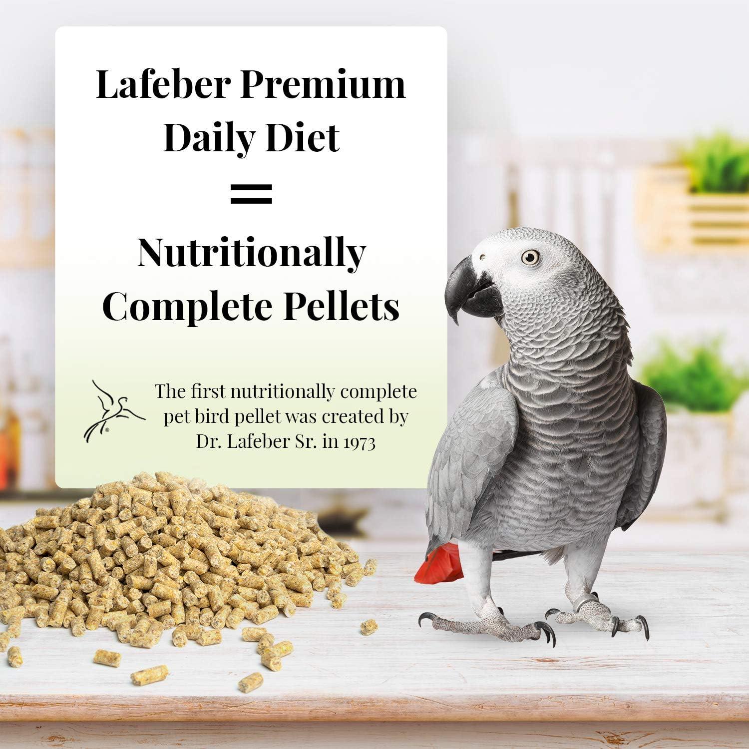 LAFEBER'S Premium Daily Diet Pellets Pet Bird Food, Made with Non-GMO and Human-Grade Ingredients, for Parrots, 25 lb