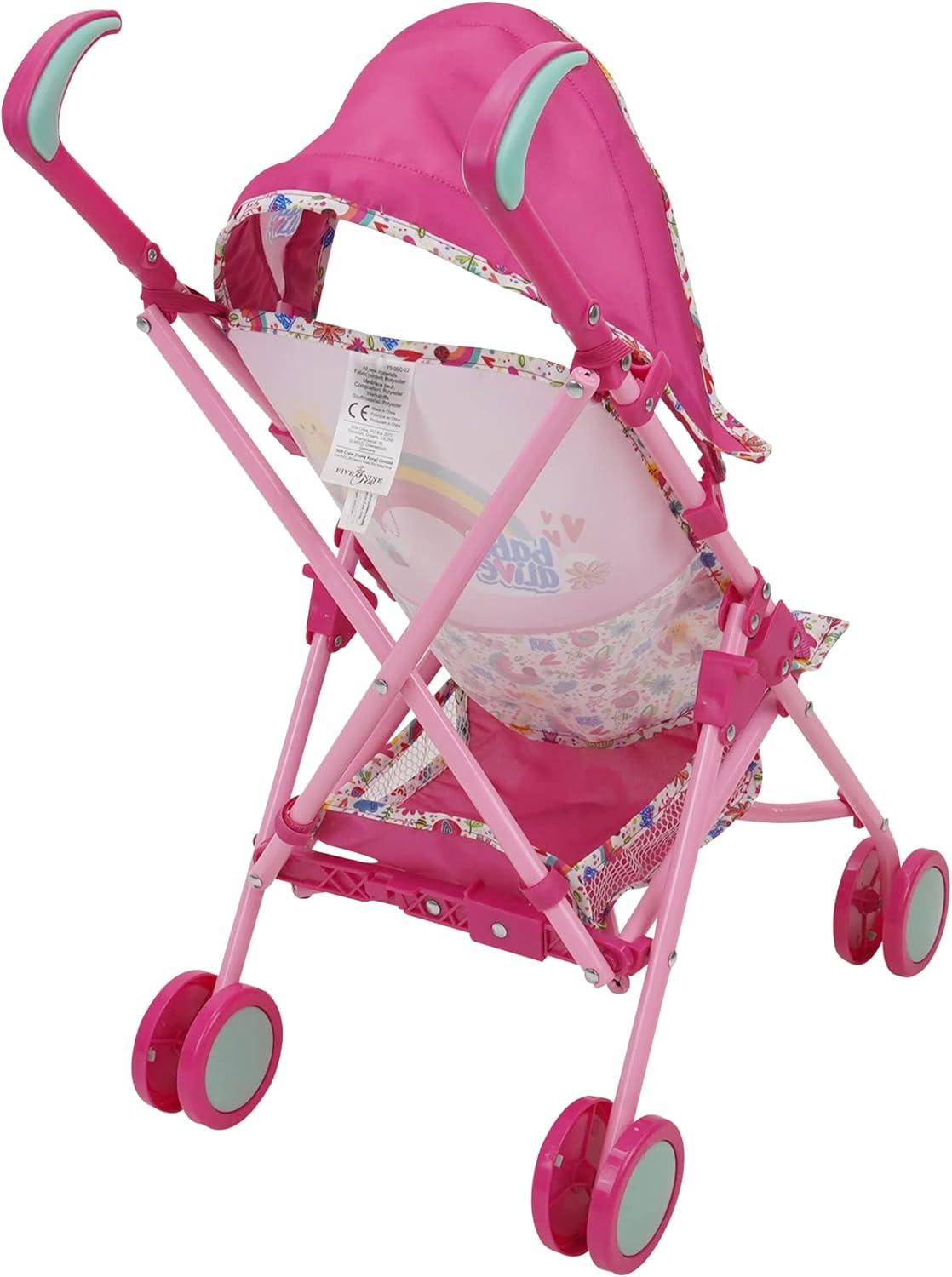 Baby Alive: Doll Stroller - Pink & Rainbow - Fits Dolls Up To 24"