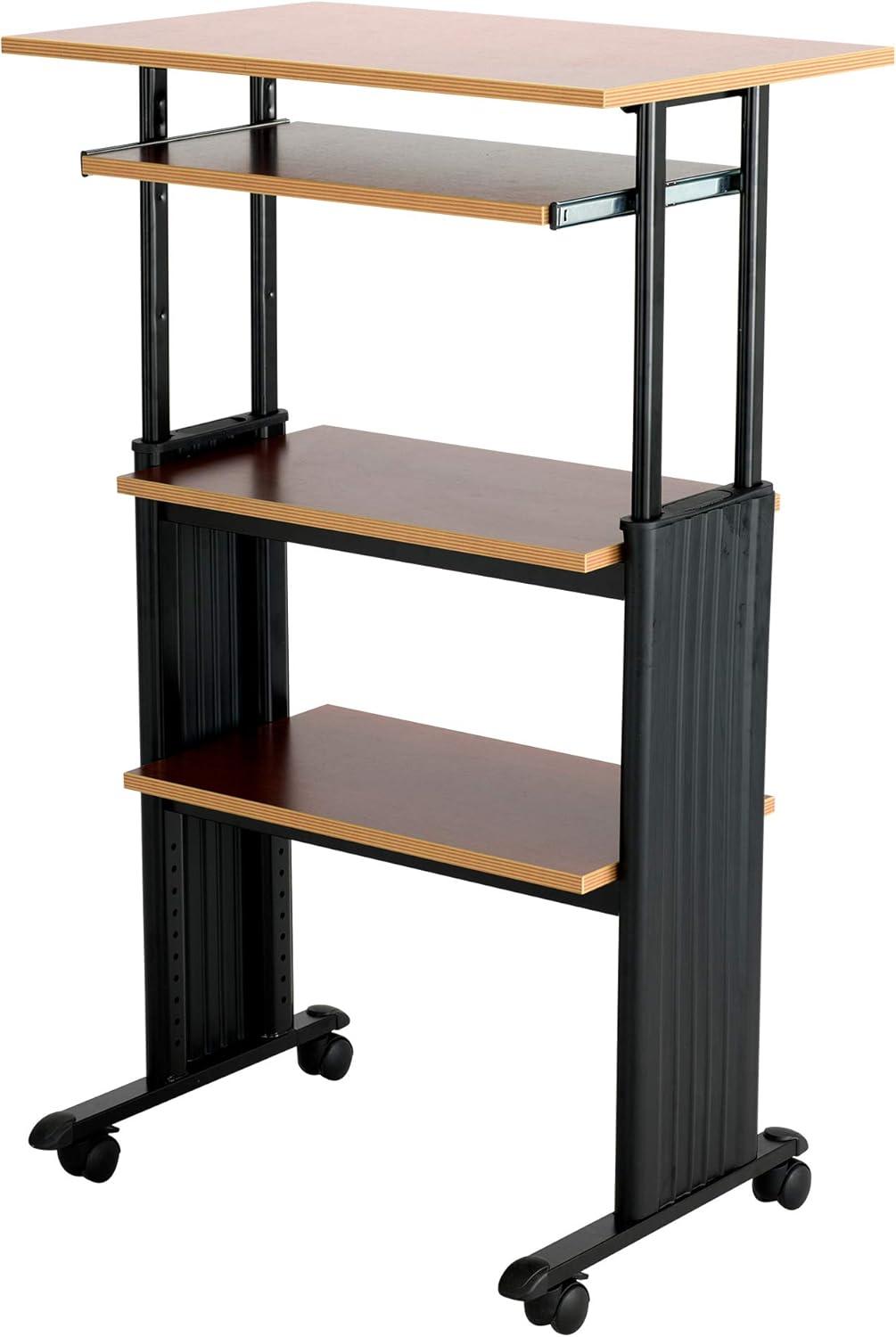 MUV Adjustable Stand-Up Workstation AV Cart
