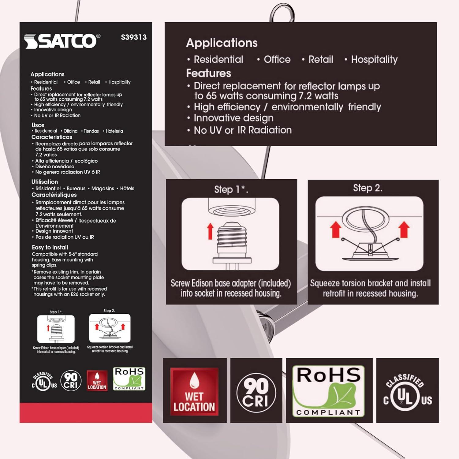 LED DOWNLIGHT 9W 650L (Pack of 1)